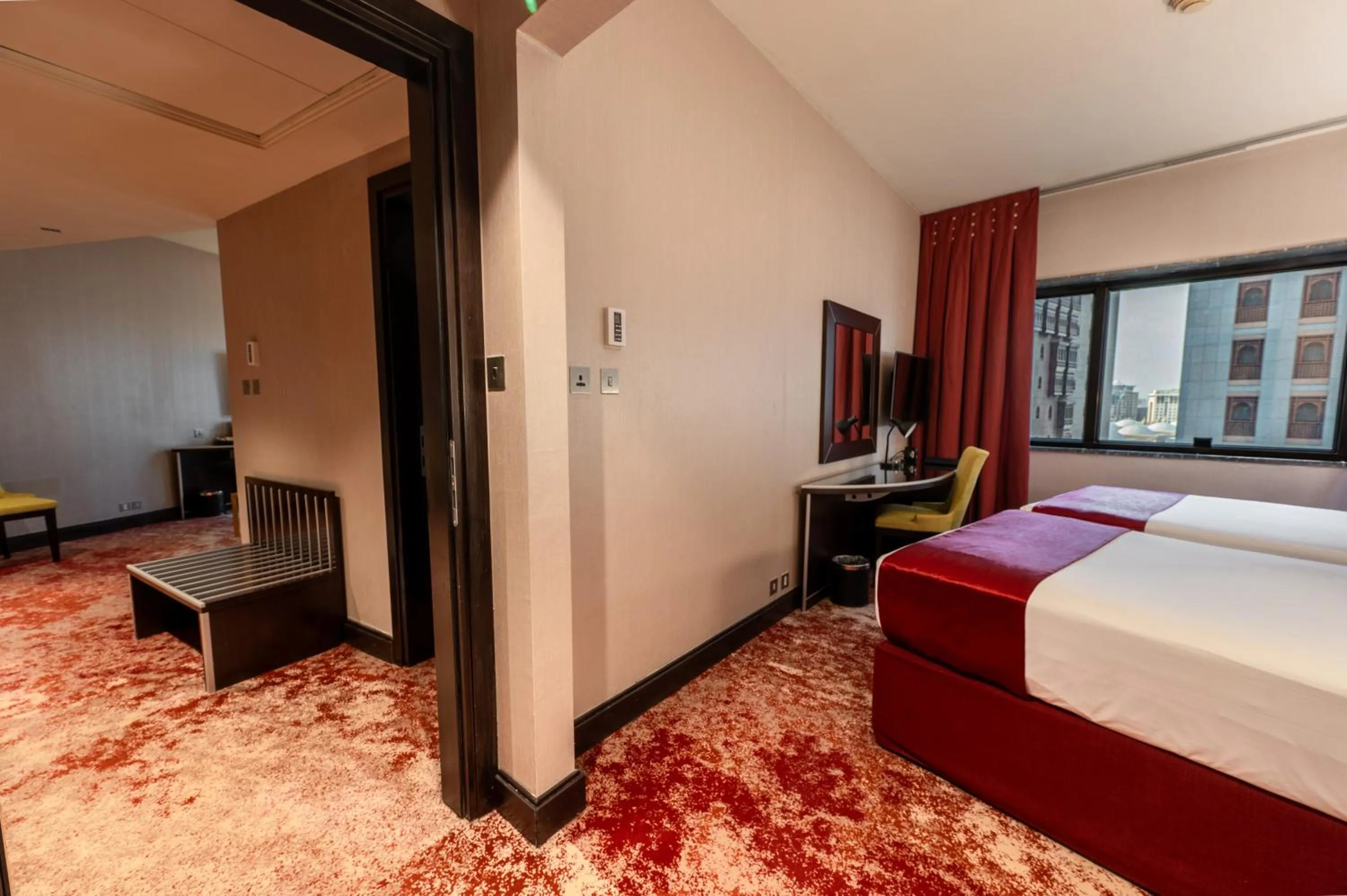 Bed in Maysan Al Harithia Hotel