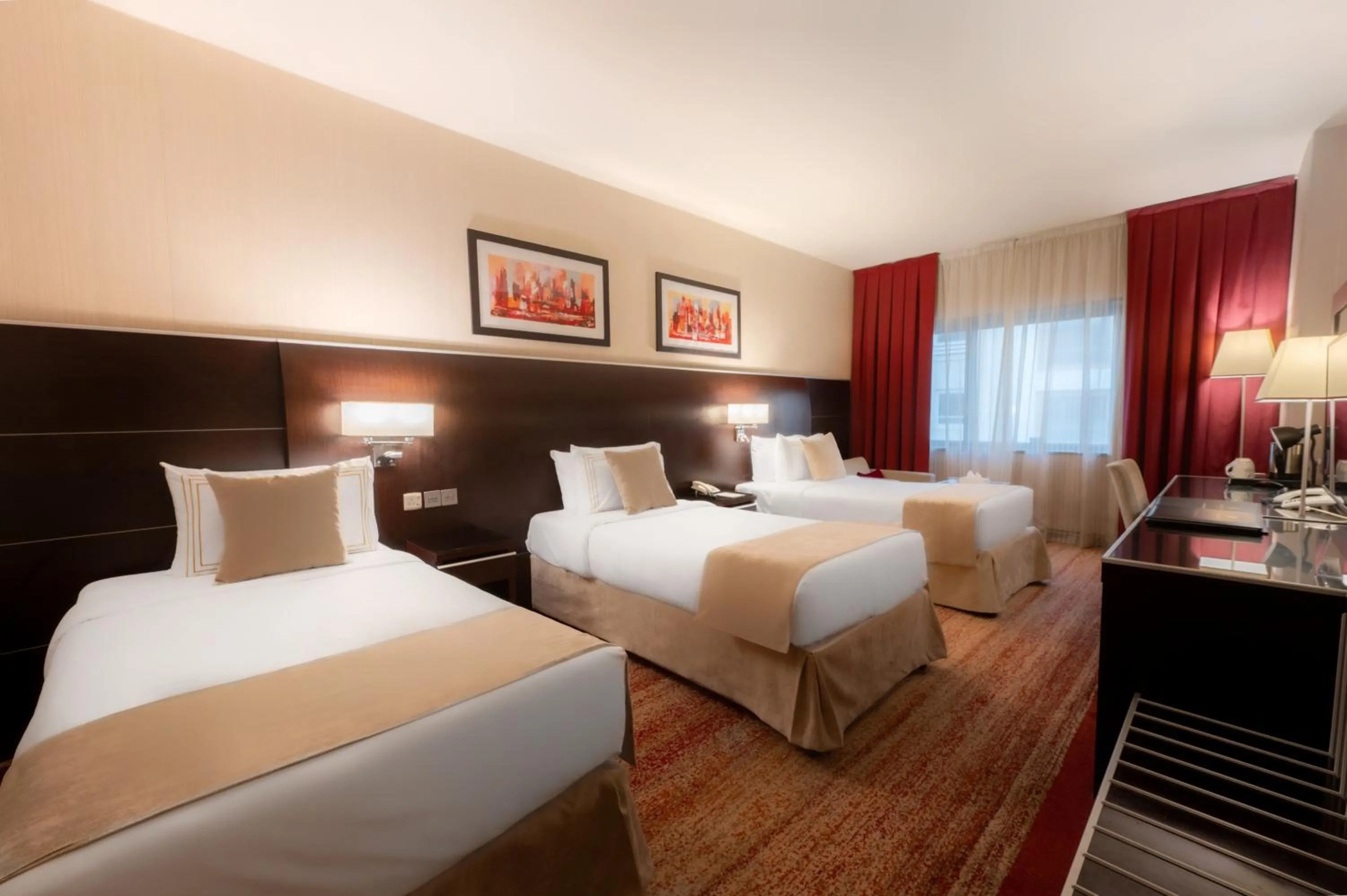 Bed in Maysan Al Harithia Hotel