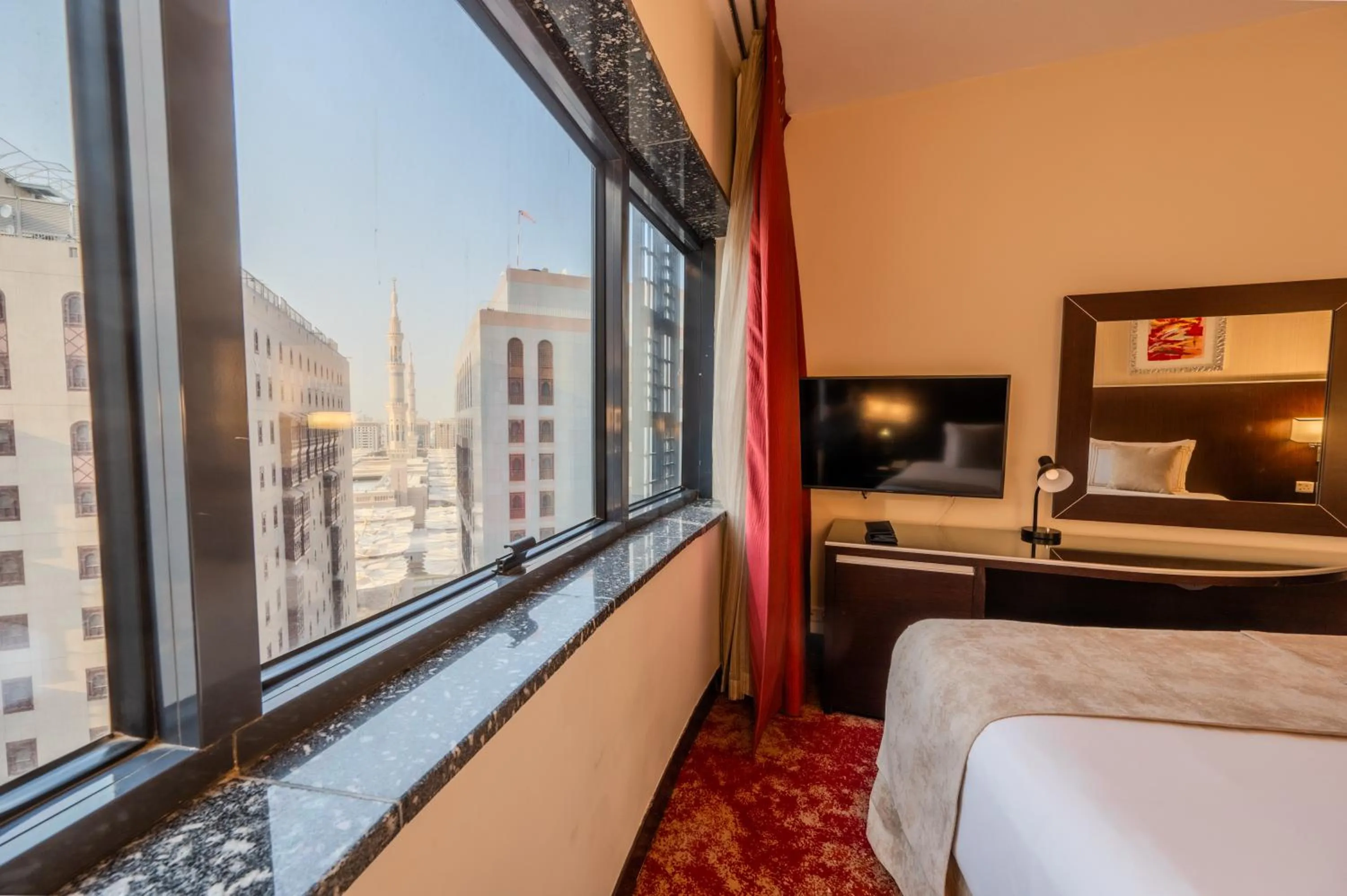 Bed in Maysan Al Harithia Hotel