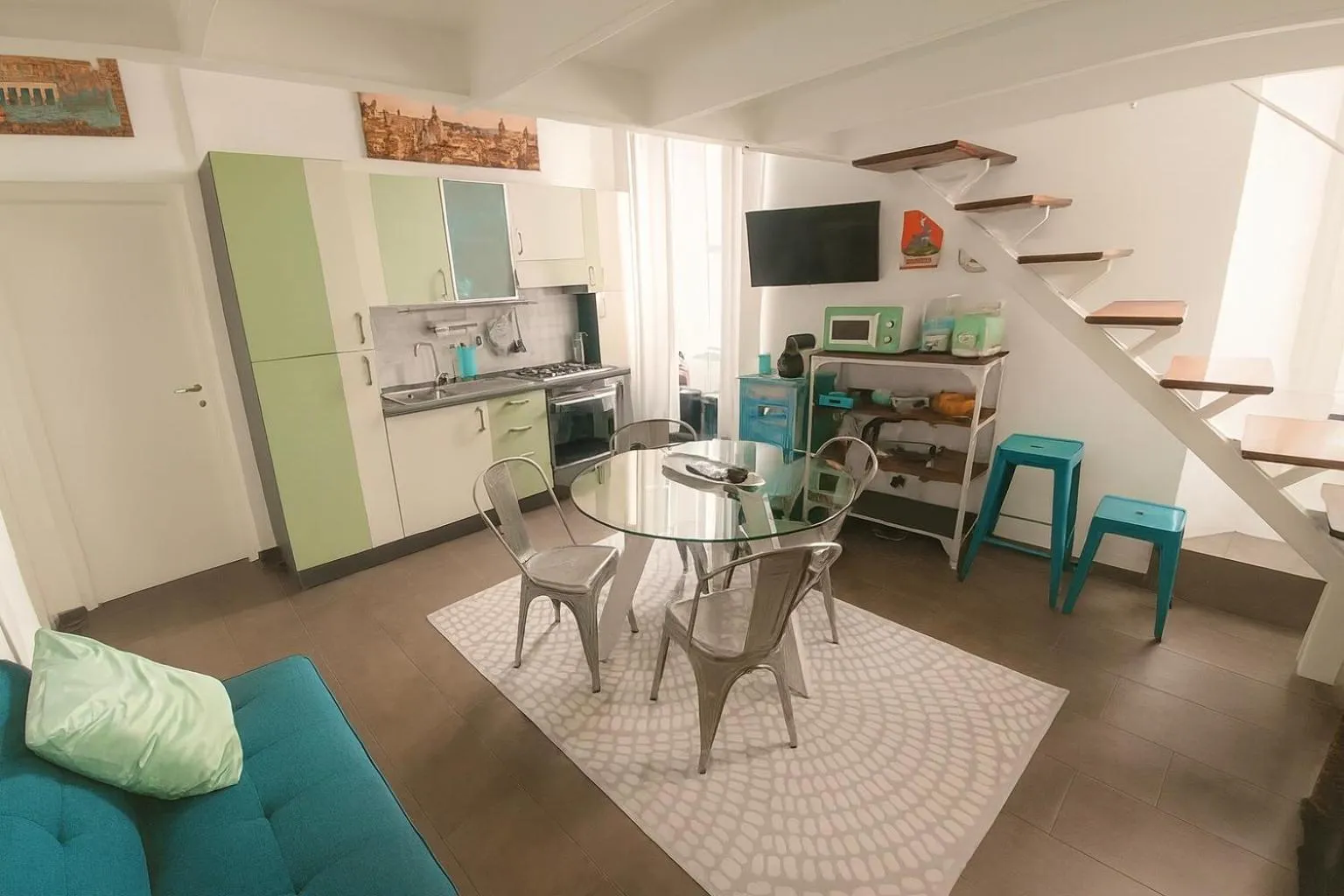 Kitchen or kitchenette in Trastevere Stars