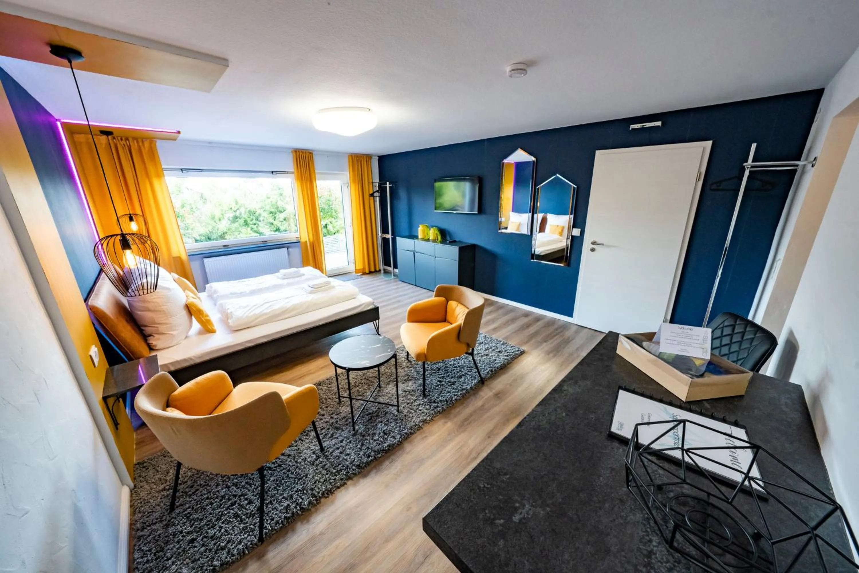 Living room, Bed in Blissberg Winterberg