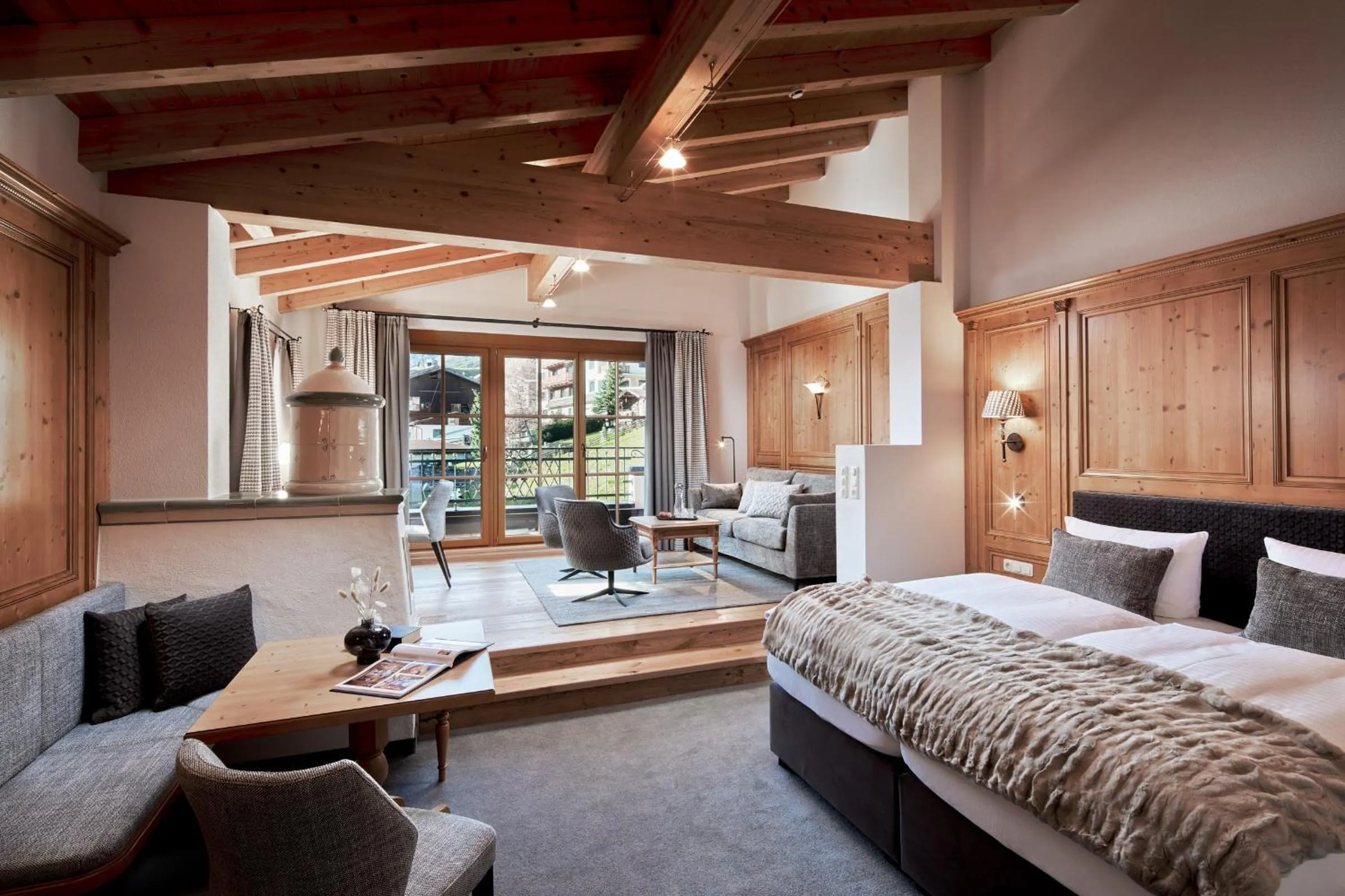 Bed in Hotel Gletscherblick