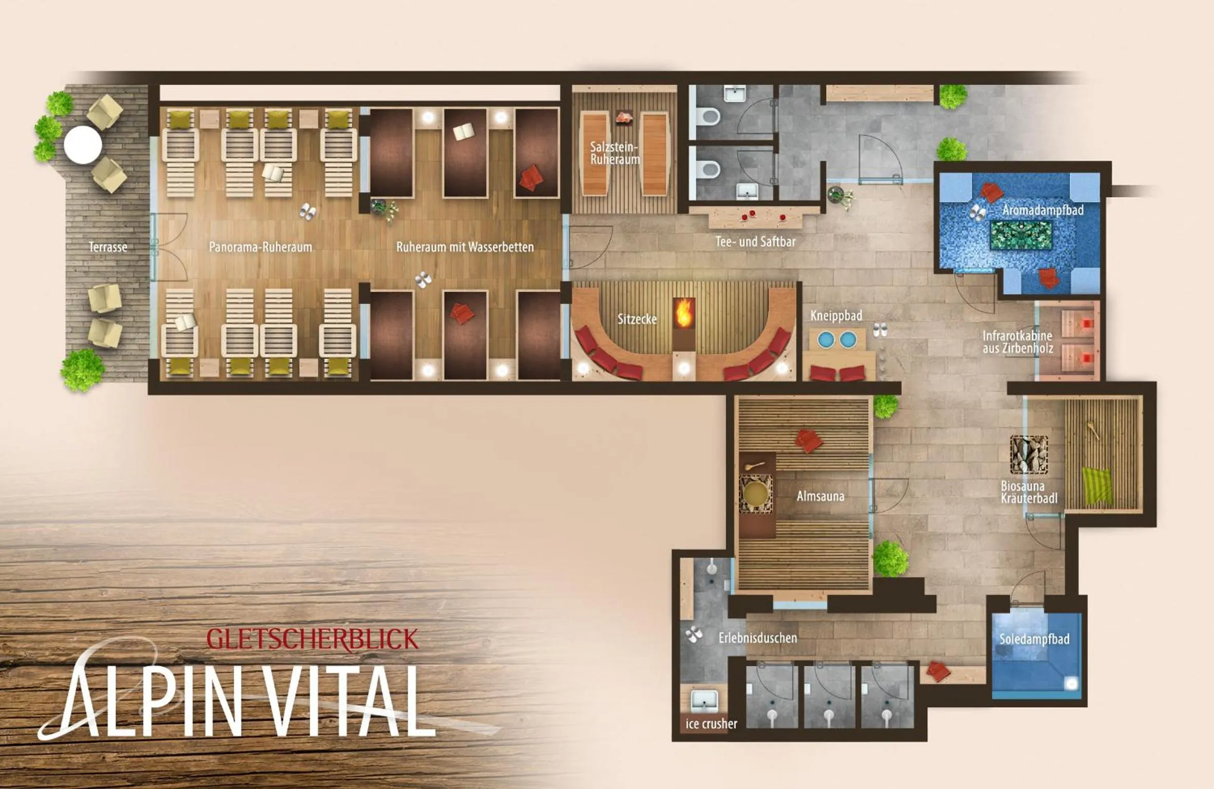 Floor plan in Hotel Gletscherblick