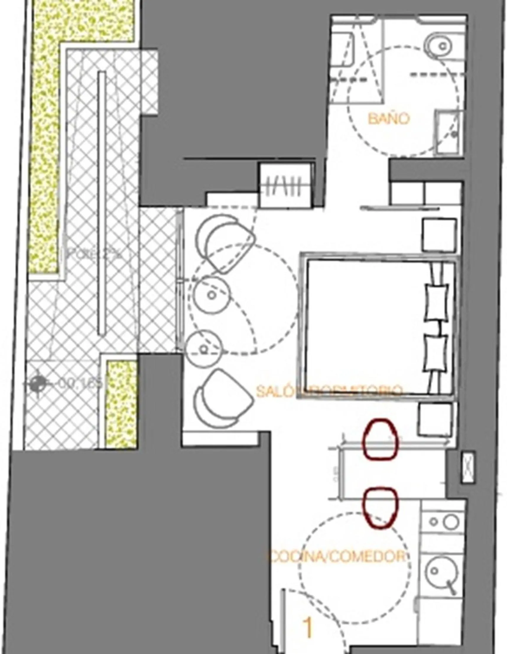 Floor plan in Amor de Dios 17 Boutique Apartments