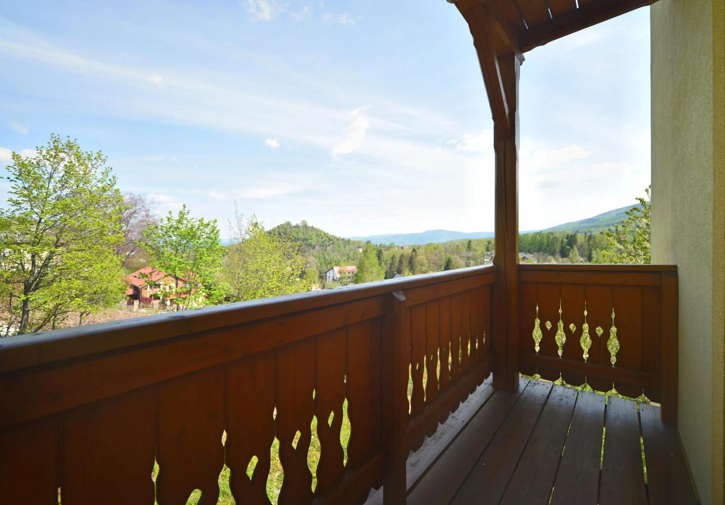 Balcony/Terrace in WILLA PETRUS - CENTRUM BALKONY WINDA ŚNIADANIA RELAKS I WYGODa