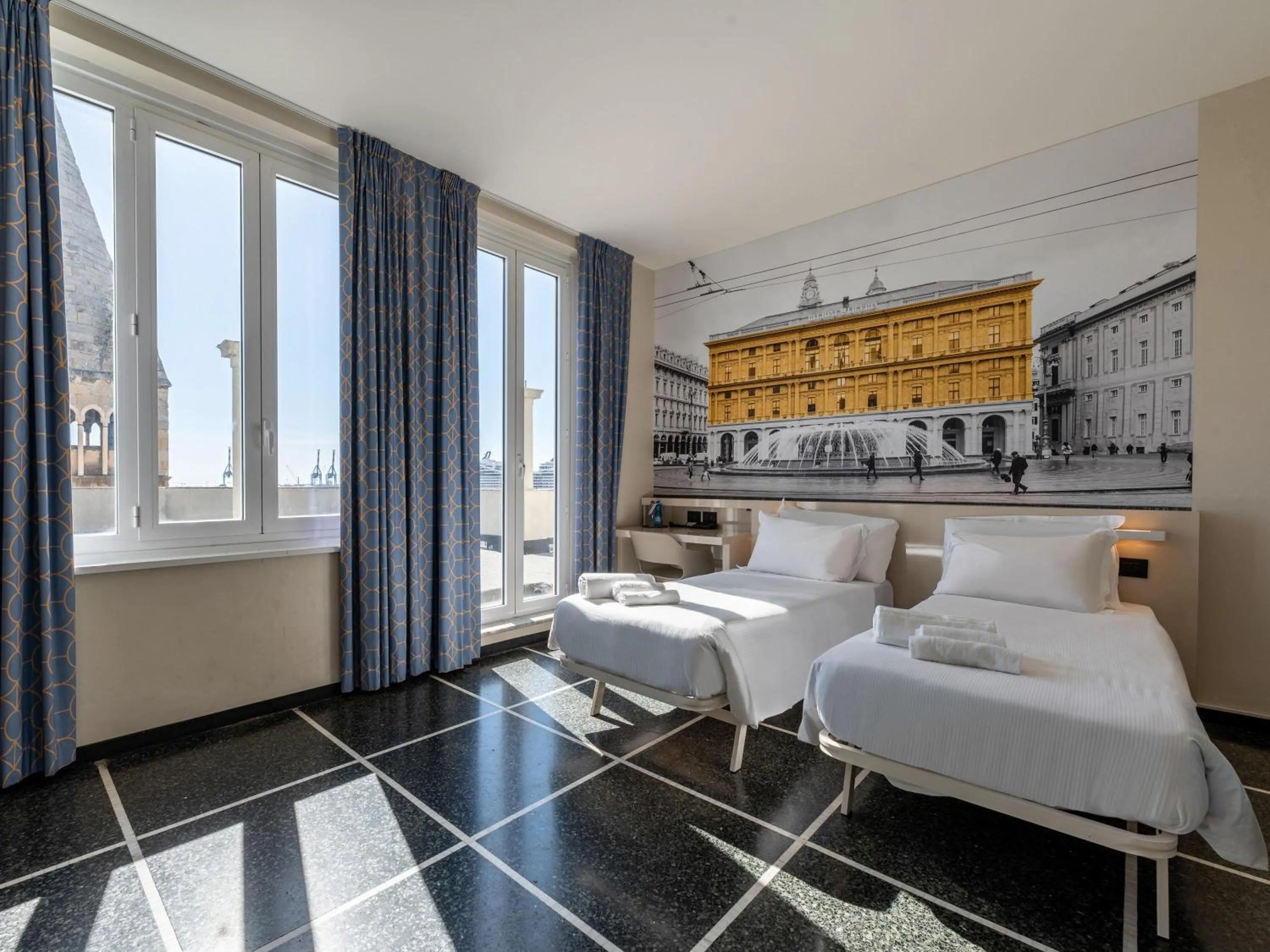 Photo of the whole room, Bed in B&B Hotel Genova Principe