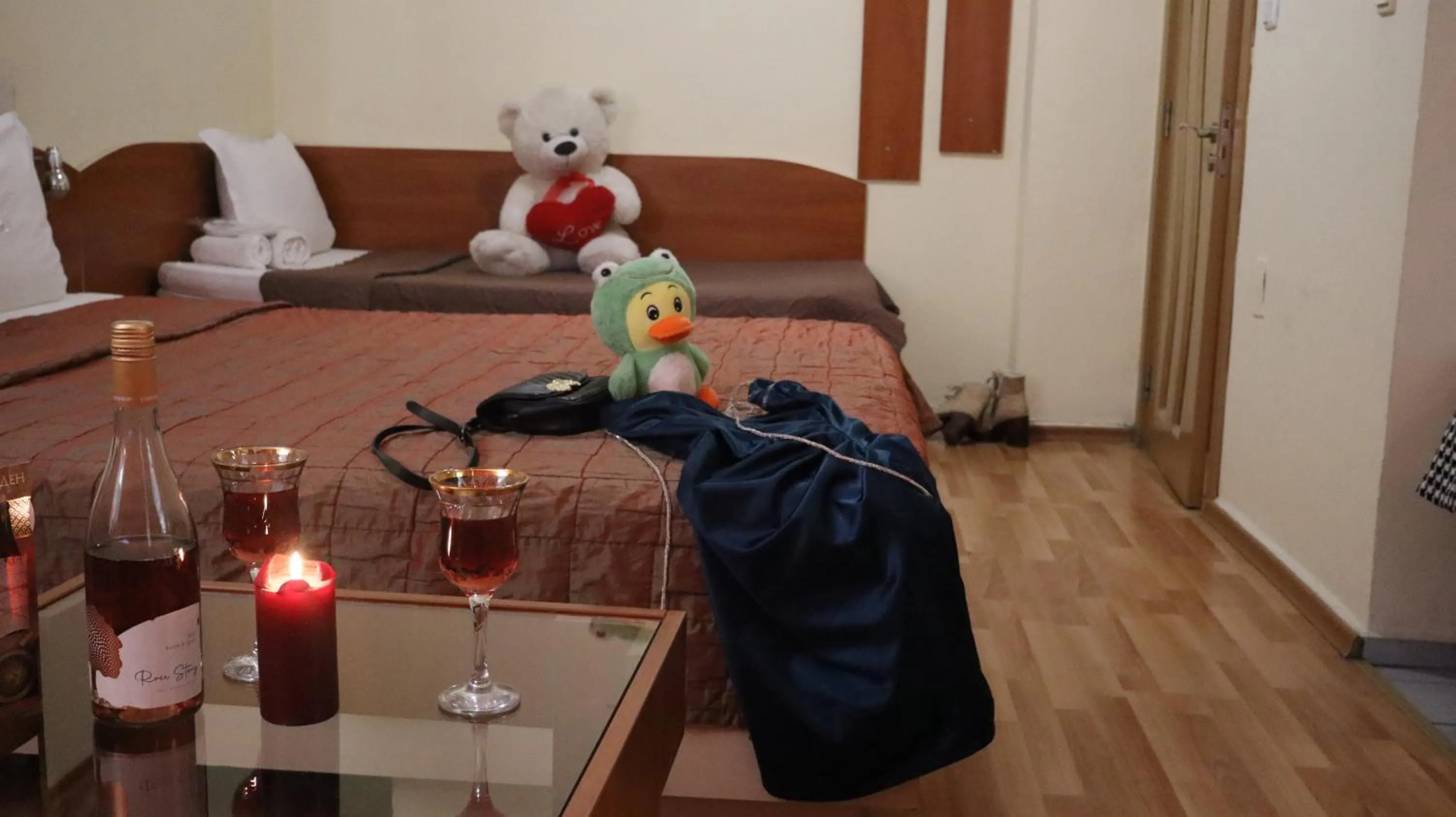 Bed in Hotel Palitra