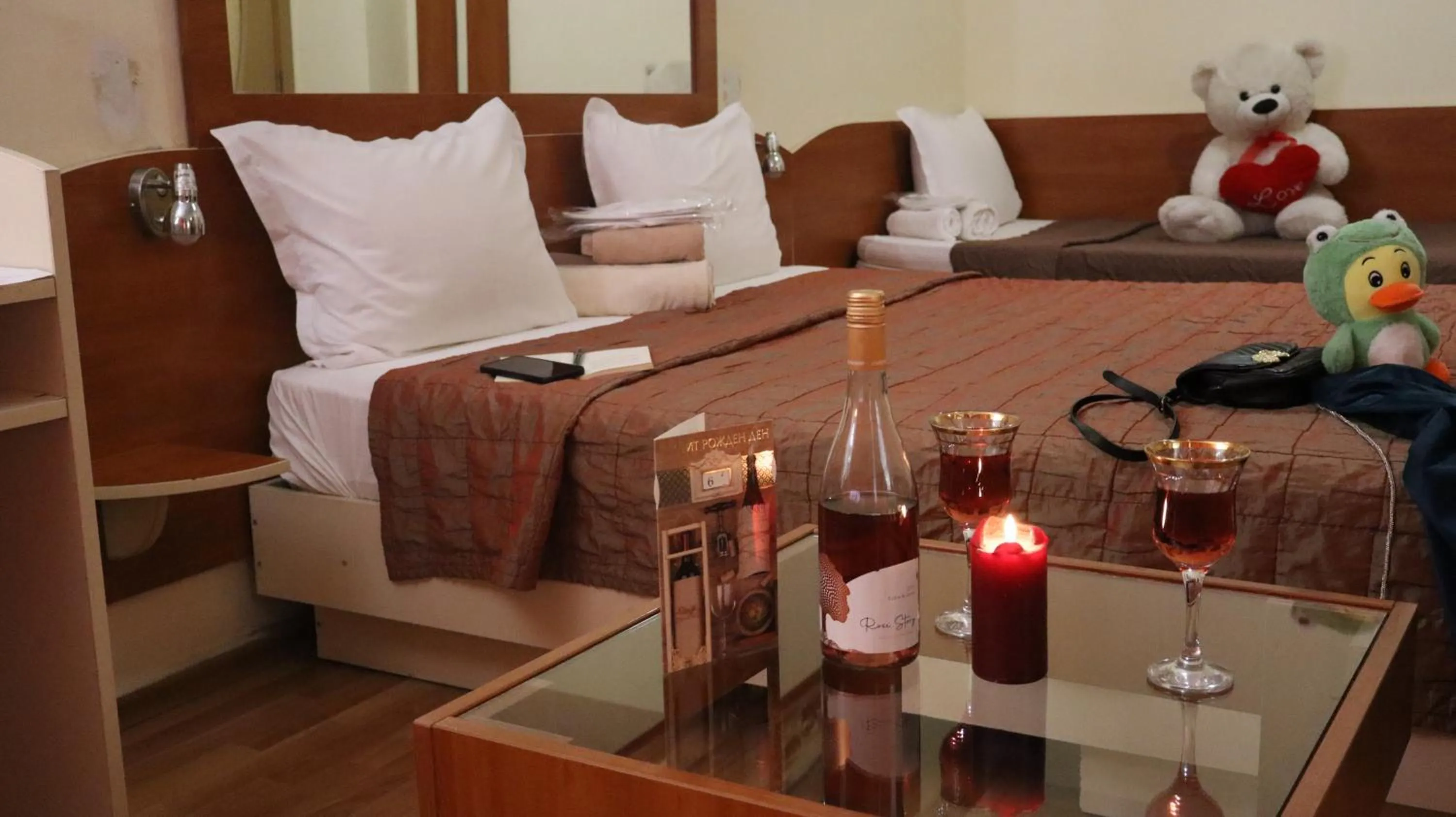 Bed in Hotel Palitra