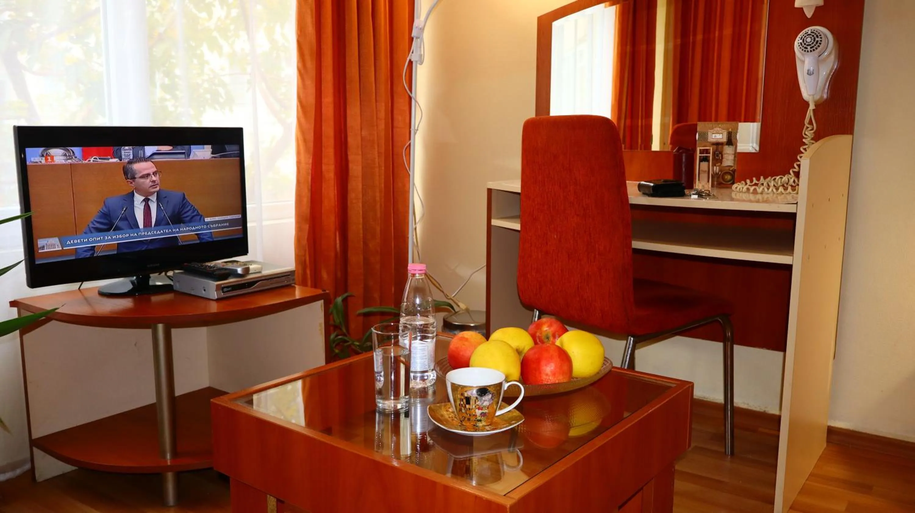 Communal lounge/ TV room in Hotel Palitra