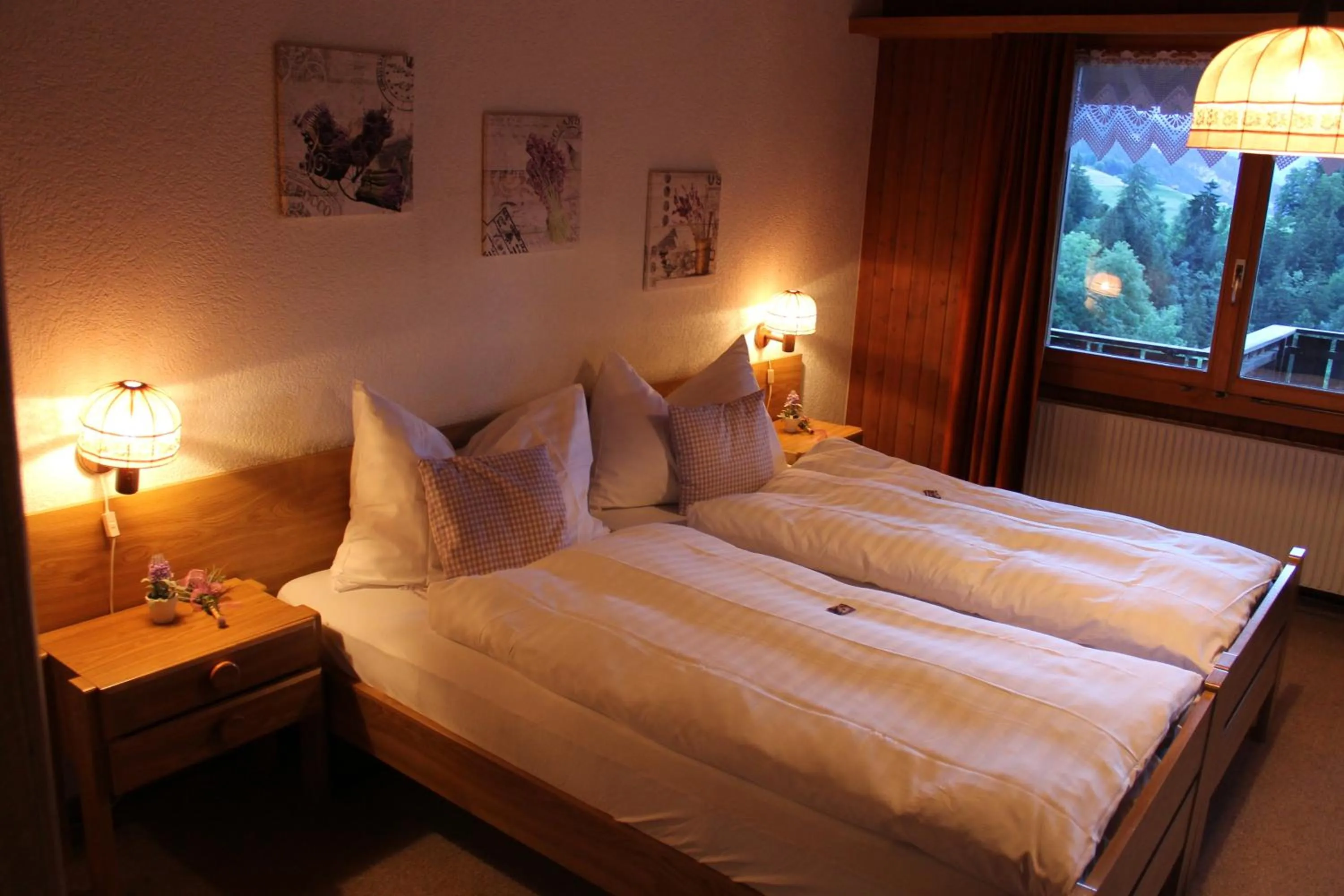 Bedroom, Bed in Hotel Rothorn Vintage-Style