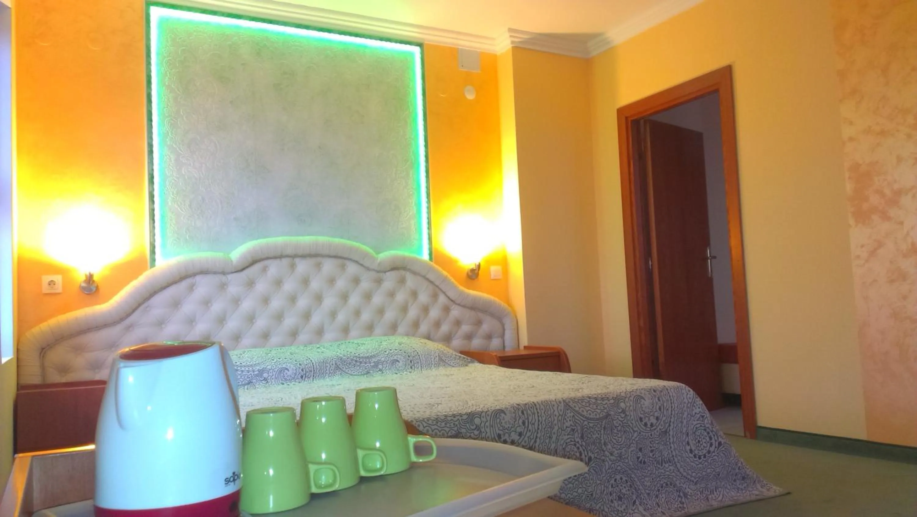 Bed in Elegant Hotel