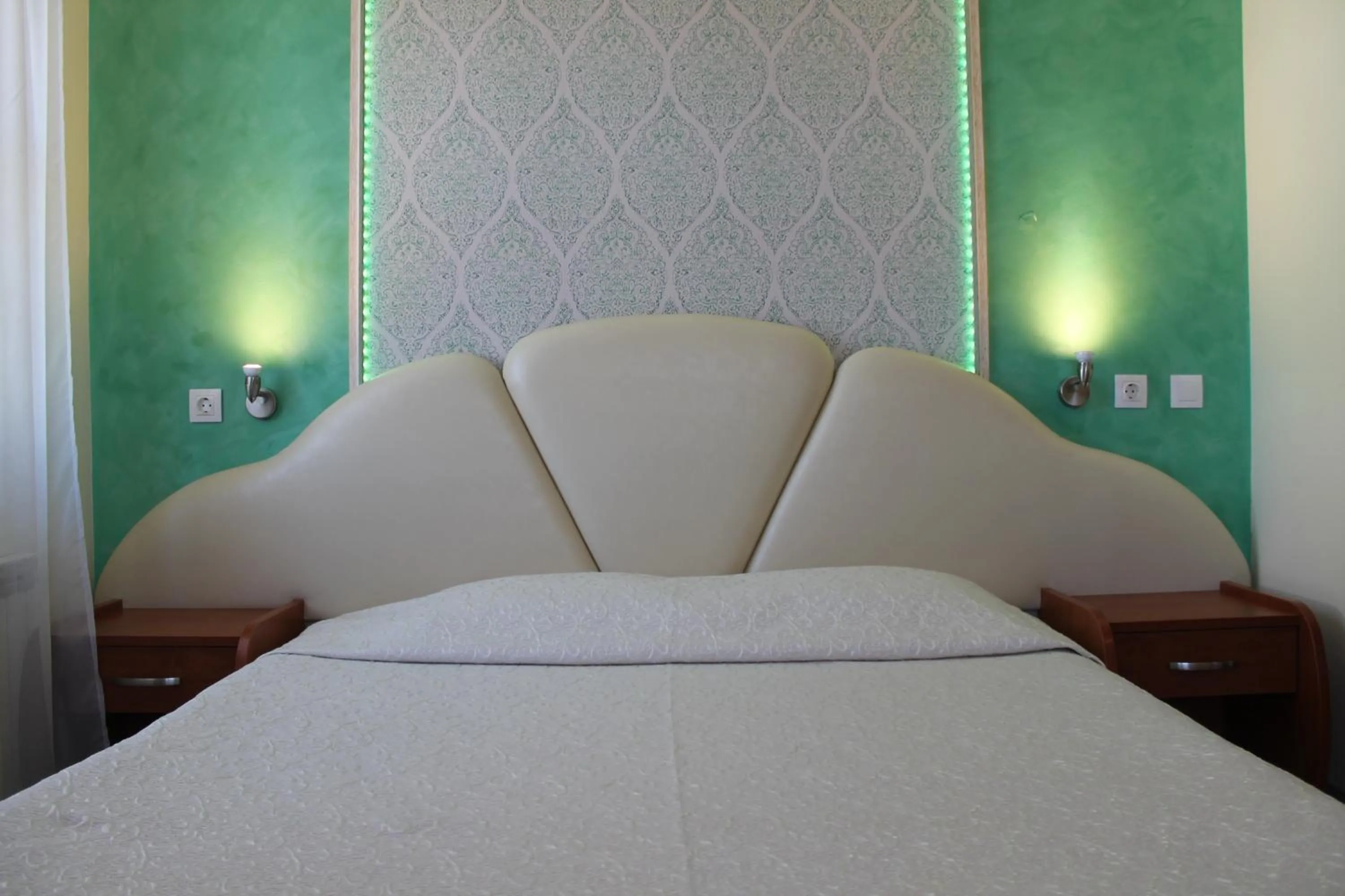 Bed in Elegant Hotel