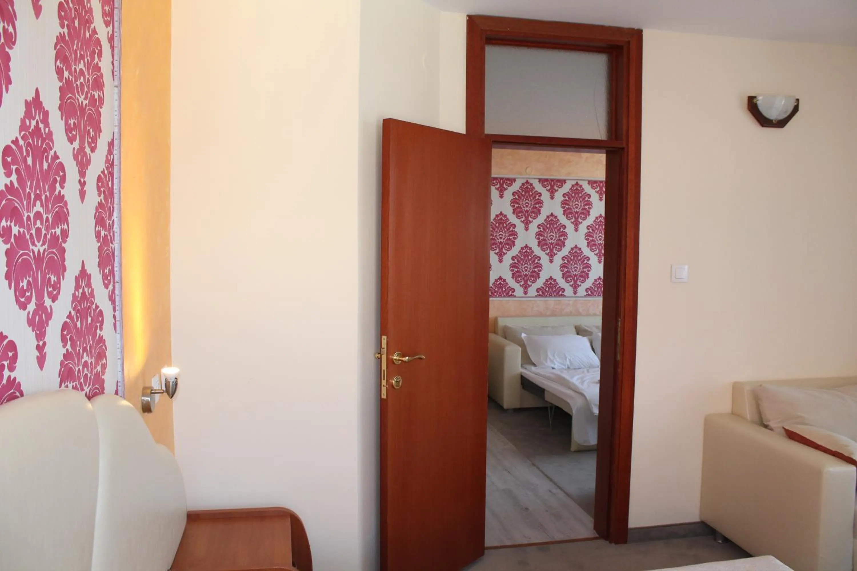 Bed in Elegant Hotel