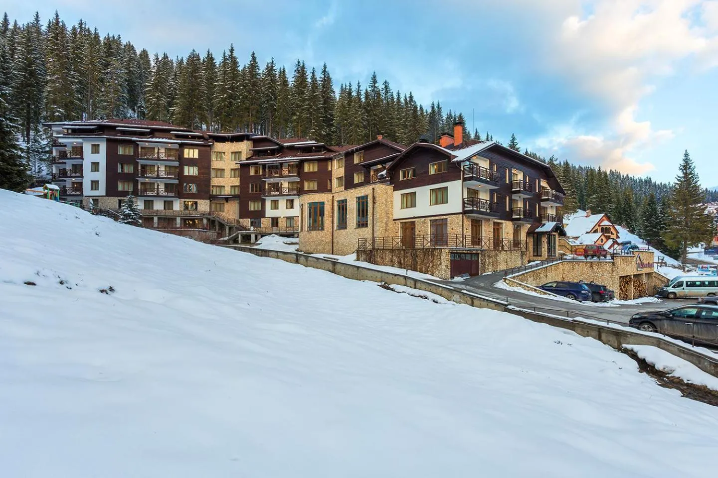 Property building in The Stream Resort Pamporovo