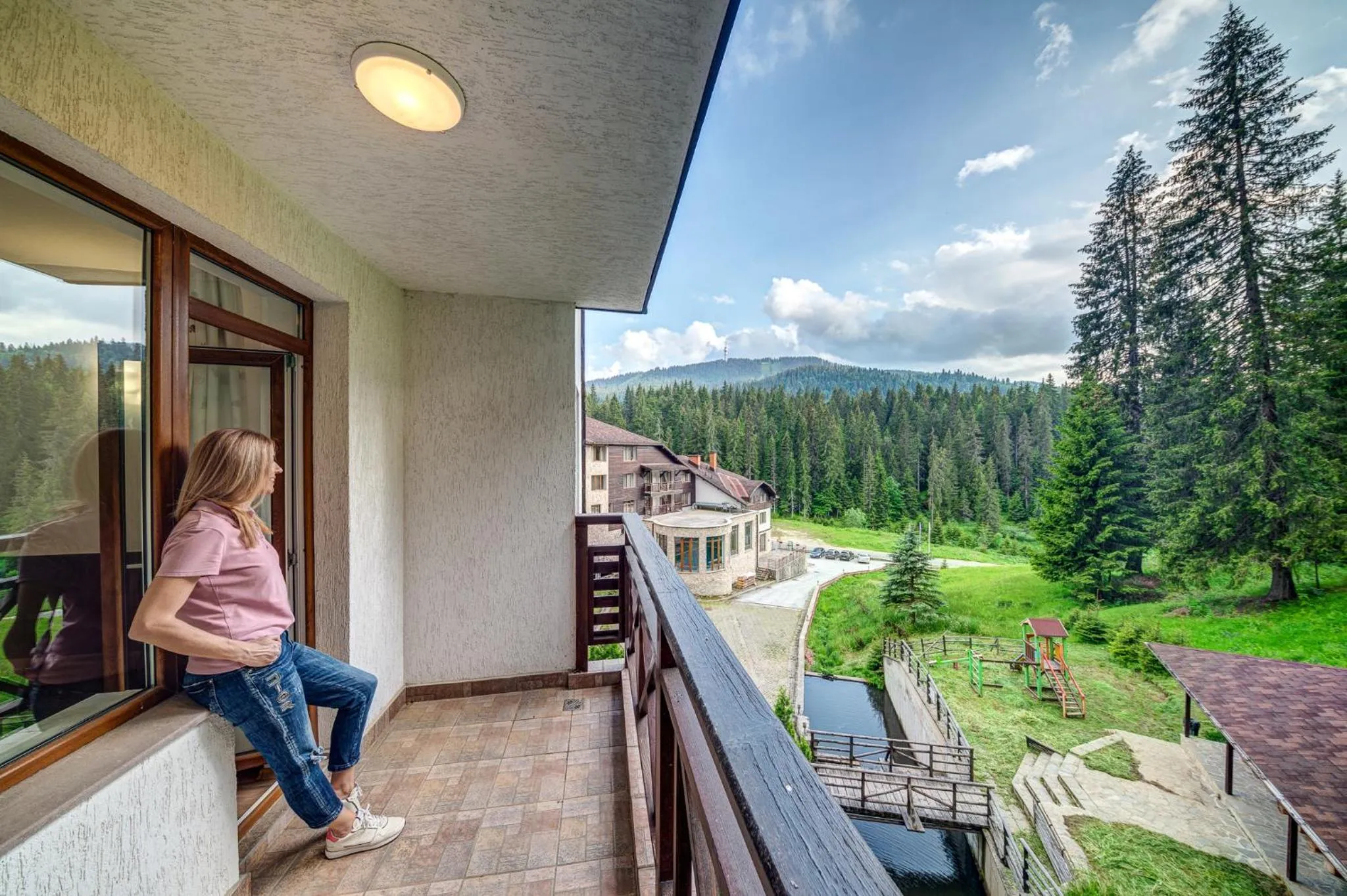 Balcony/Terrace in The Stream Resort Pamporovo