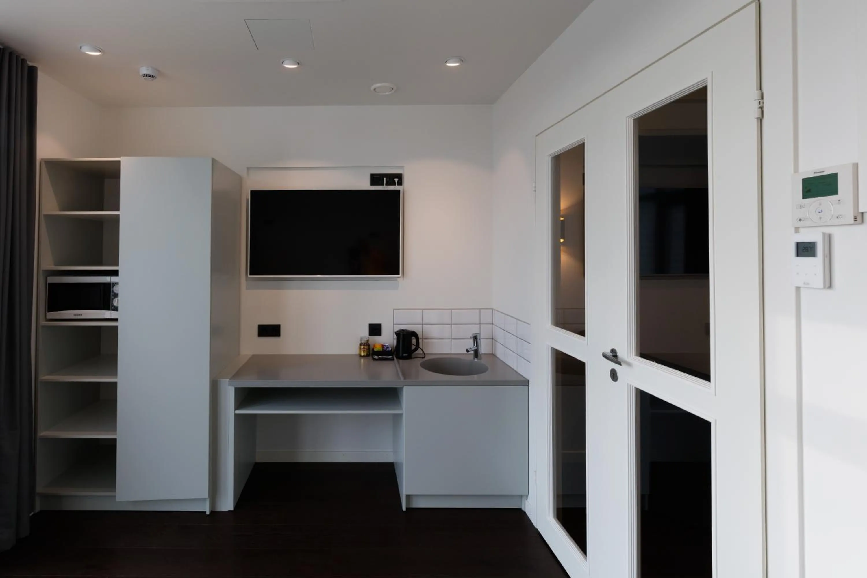 Kitchen or kitchenette in Hotel Cikada