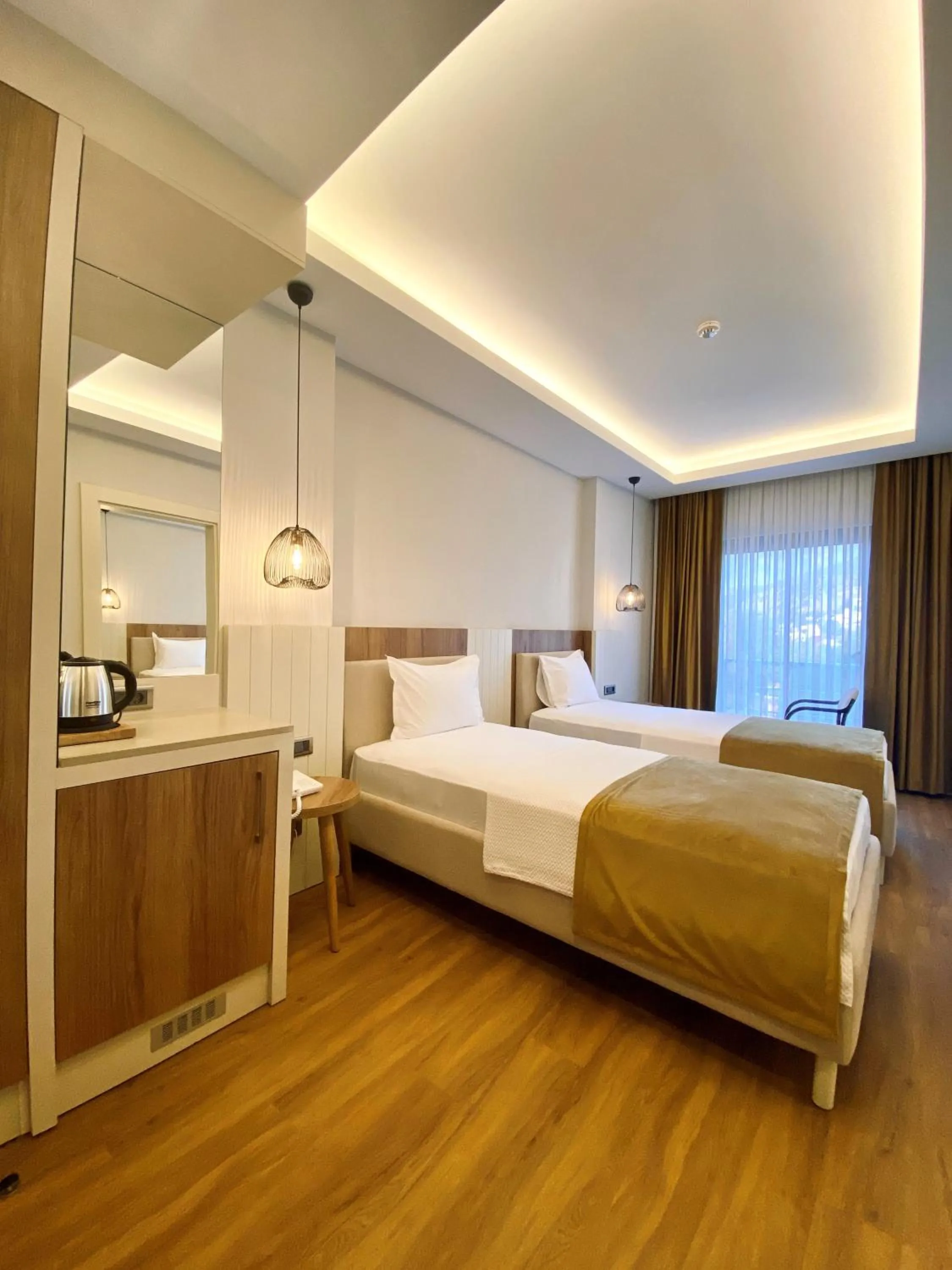 Bed in Dedeoğlu Port Hotel