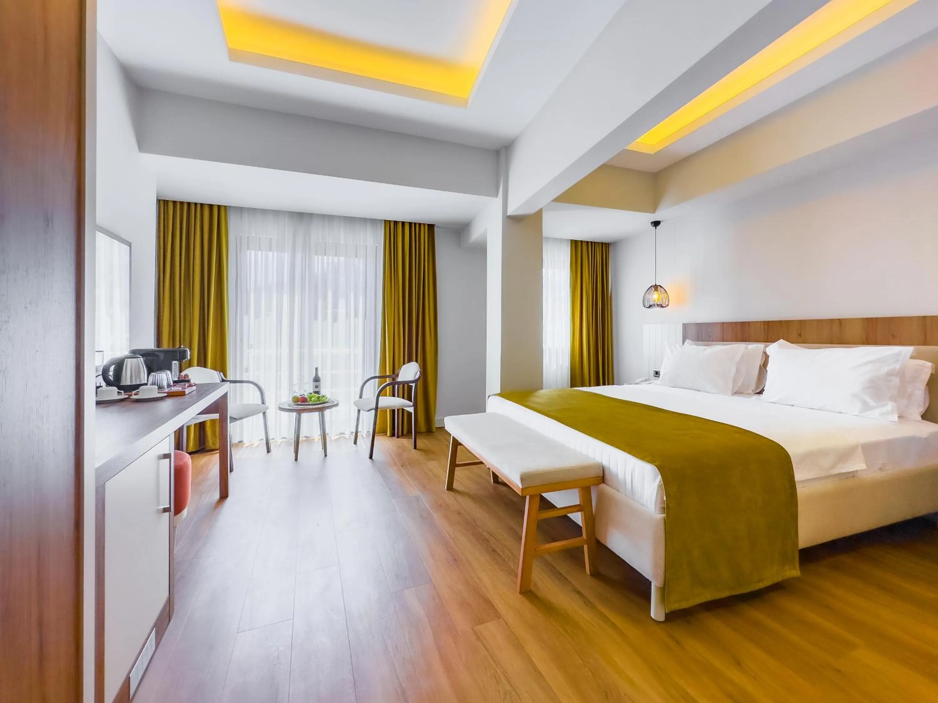 Bed in Dedeoğlu Port Hotel