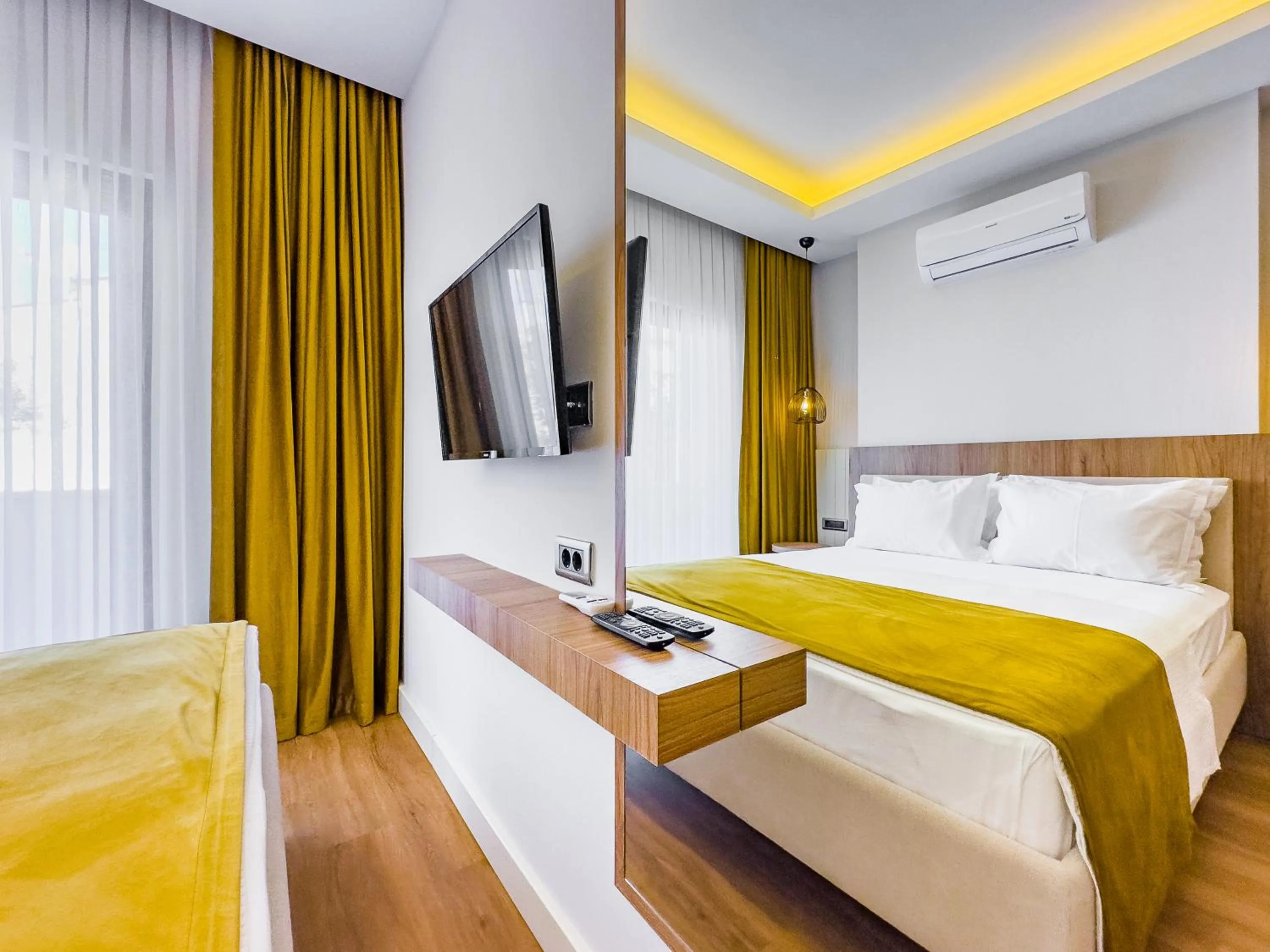 Bed in Dedeoğlu Port Hotel