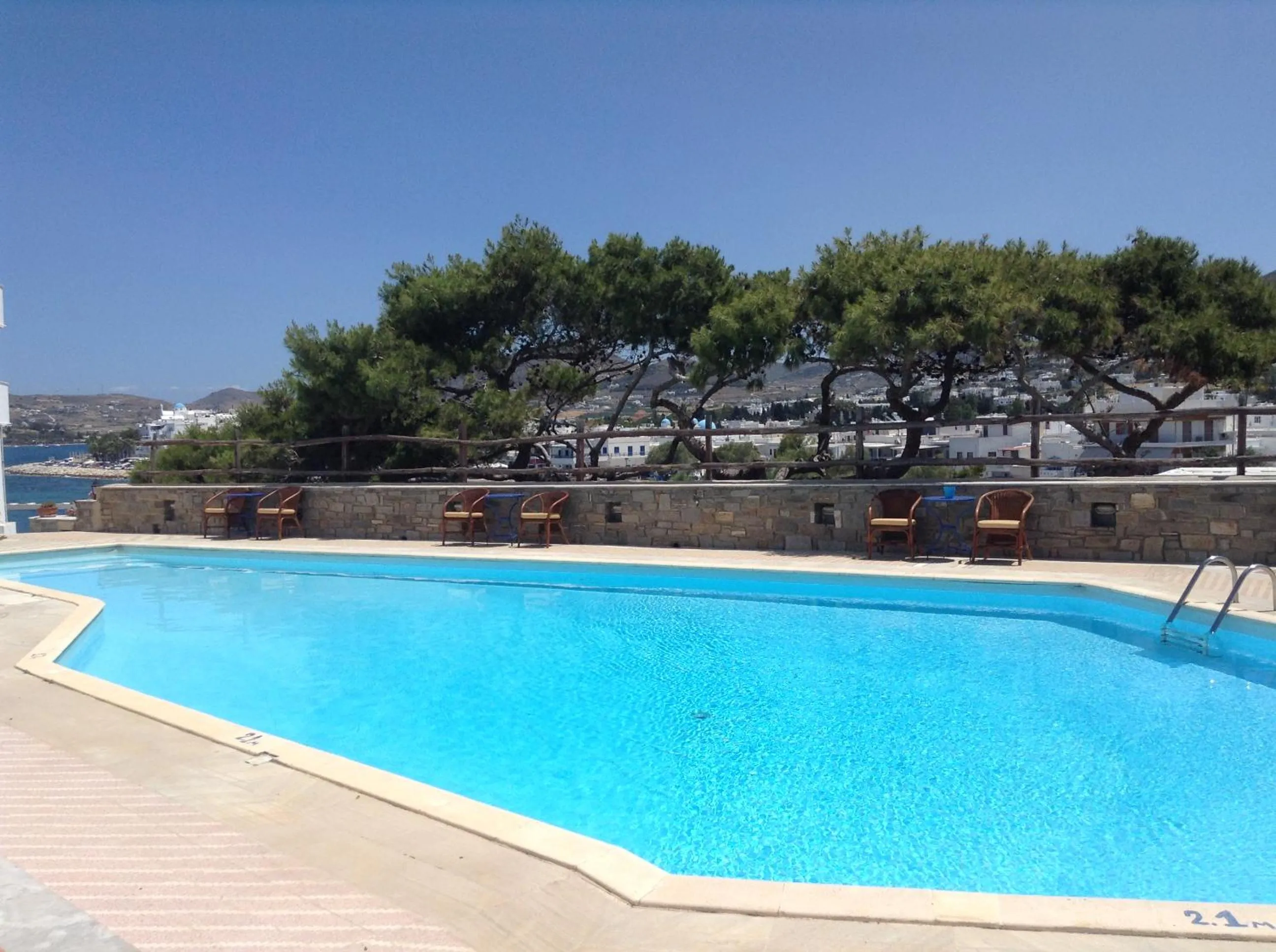 Swimming pool in Pandrossos Hotel - Paros