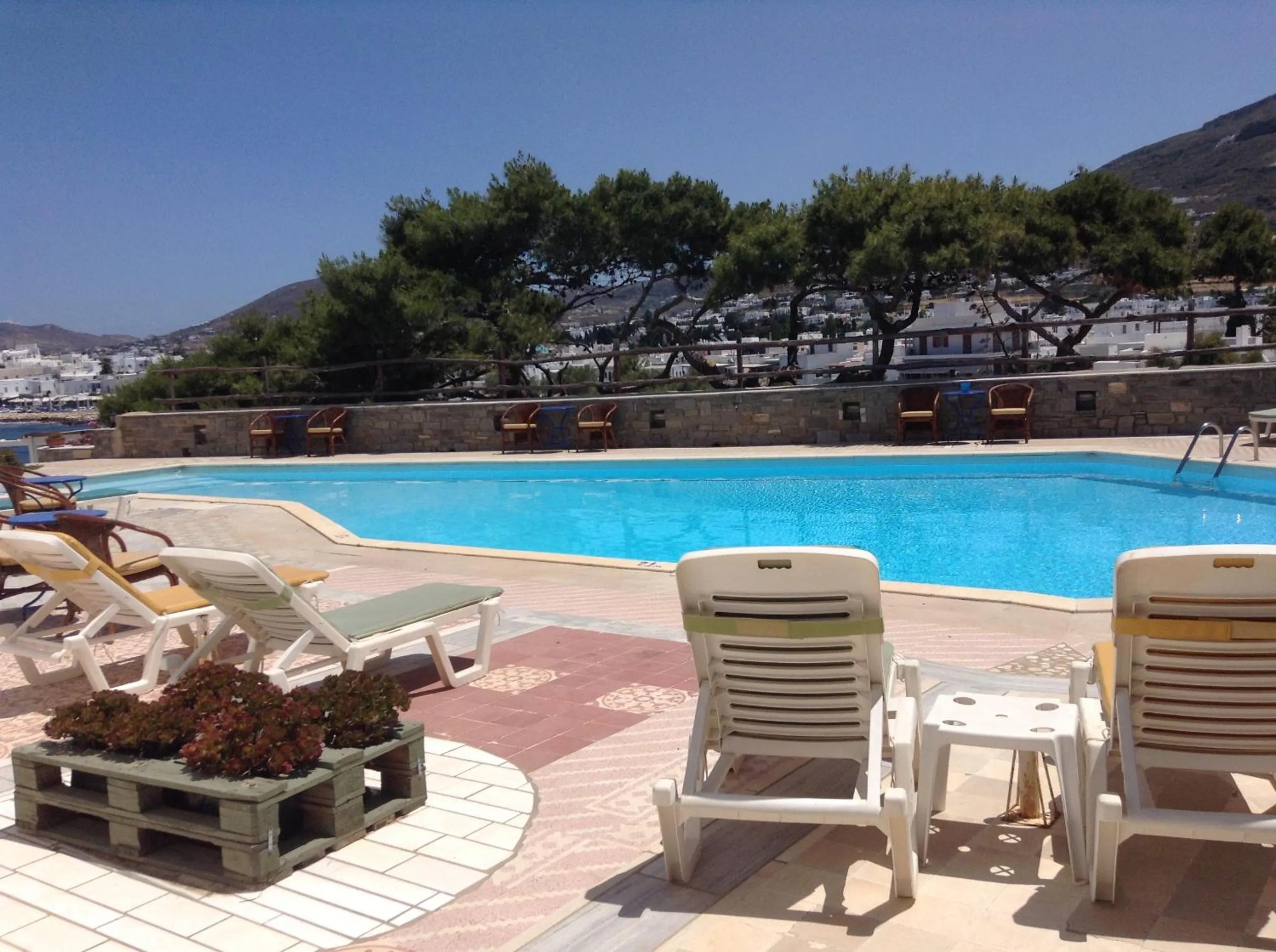 Swimming pool in Pandrossos Hotel - Paros
