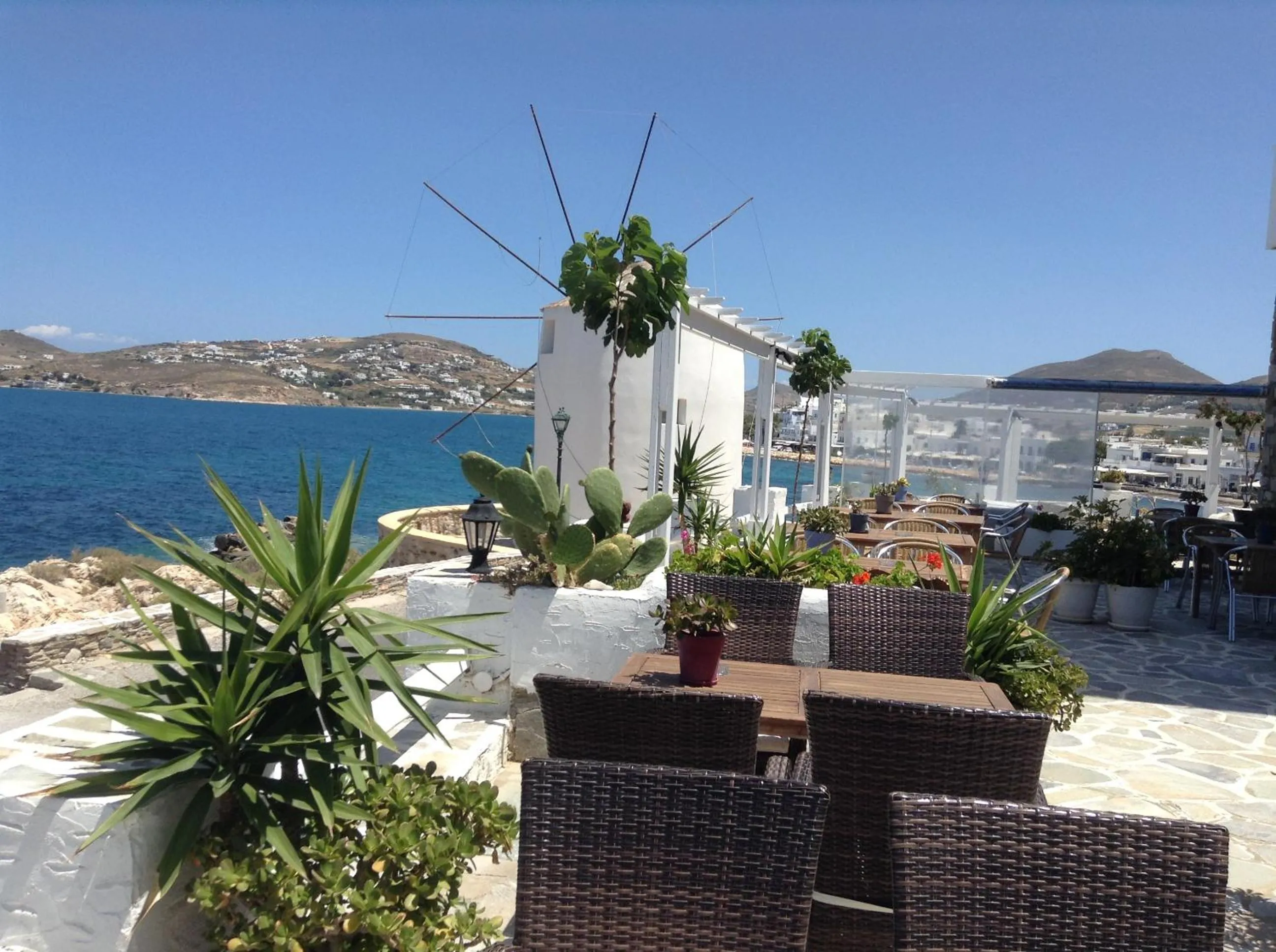 Balcony/Terrace in Pandrossos Hotel - Paros