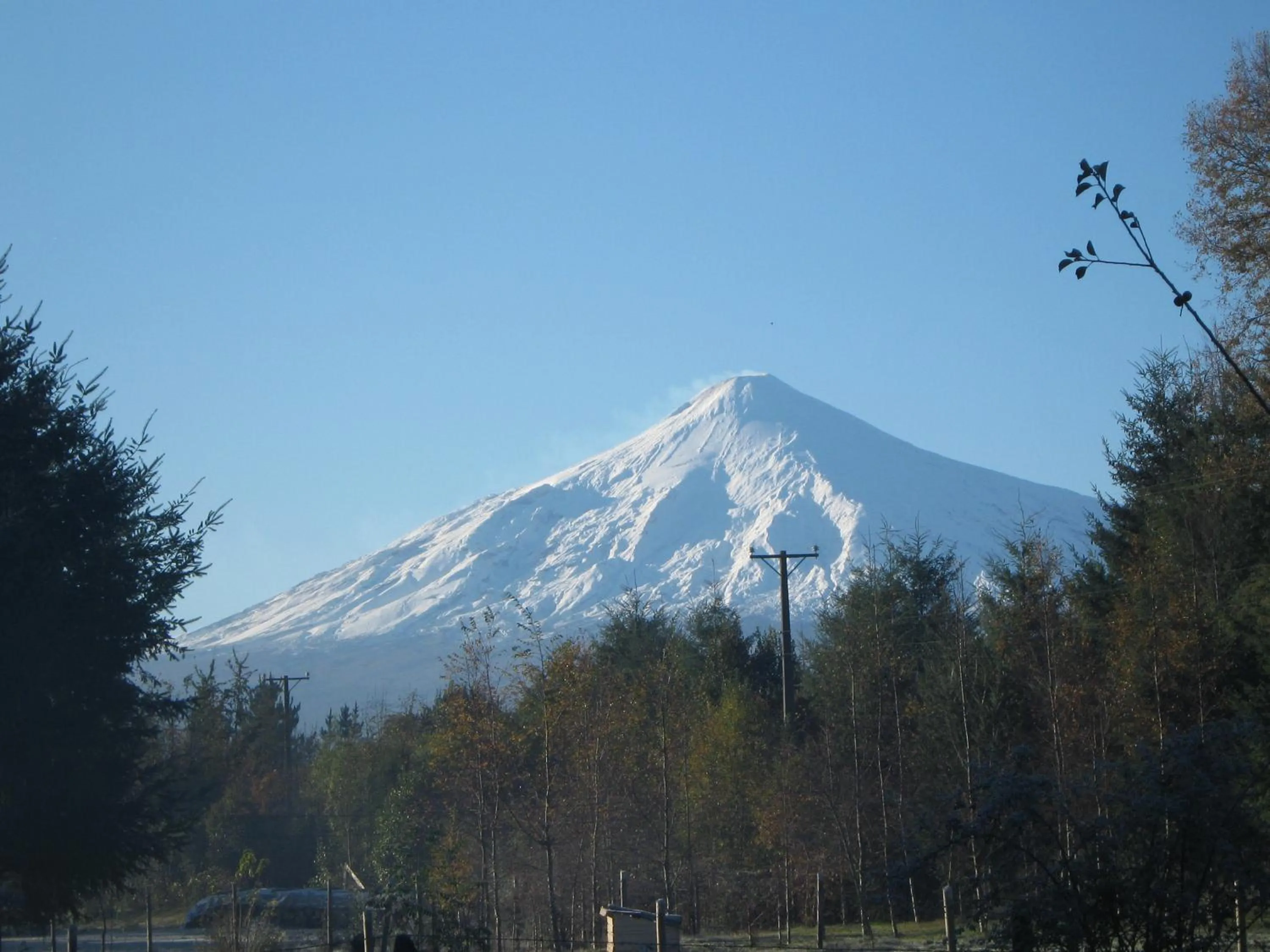 Mountain view in Cabaña Camino al Volcán