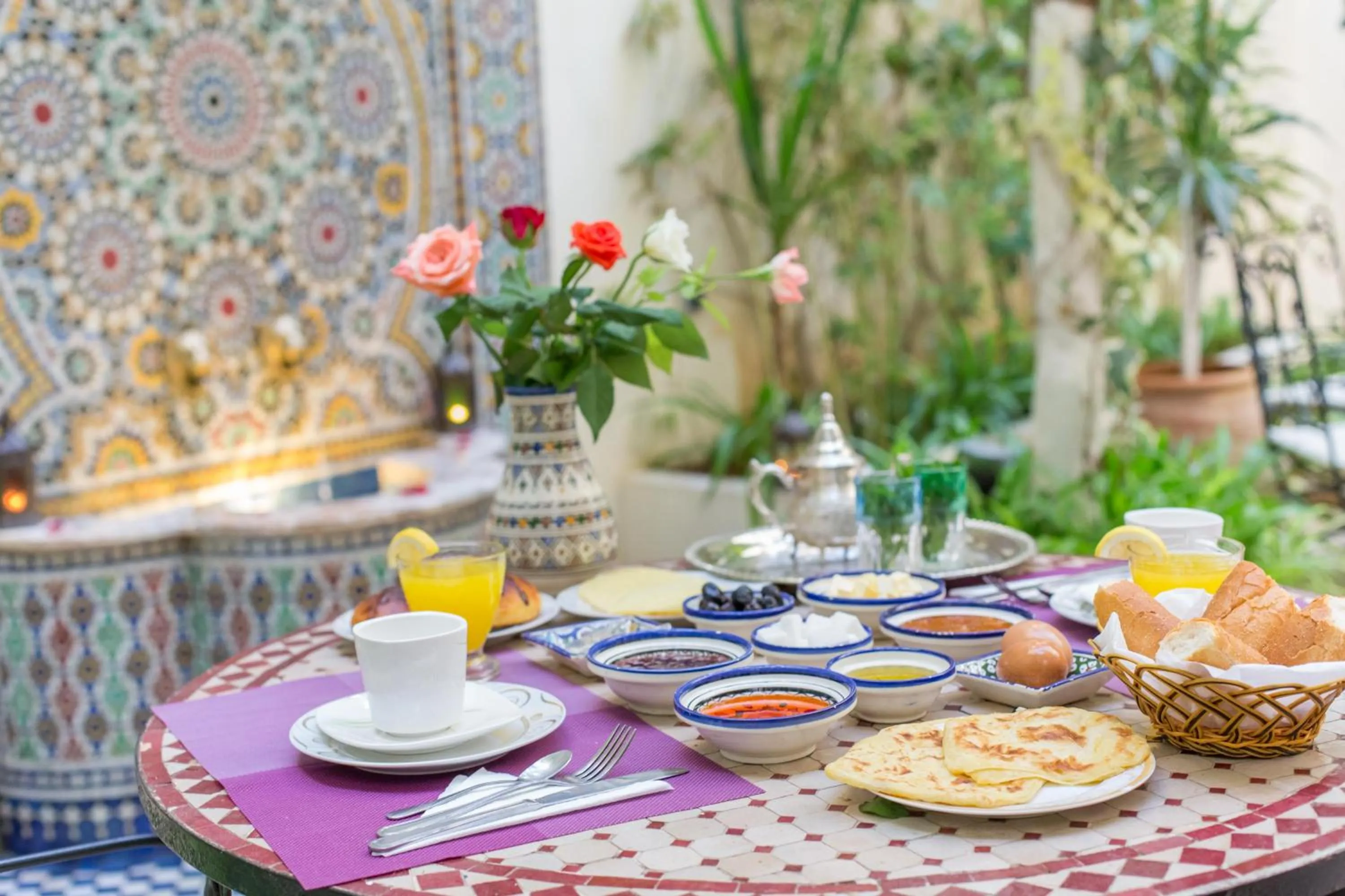 Breakfast in Riad Jardin Chrifa