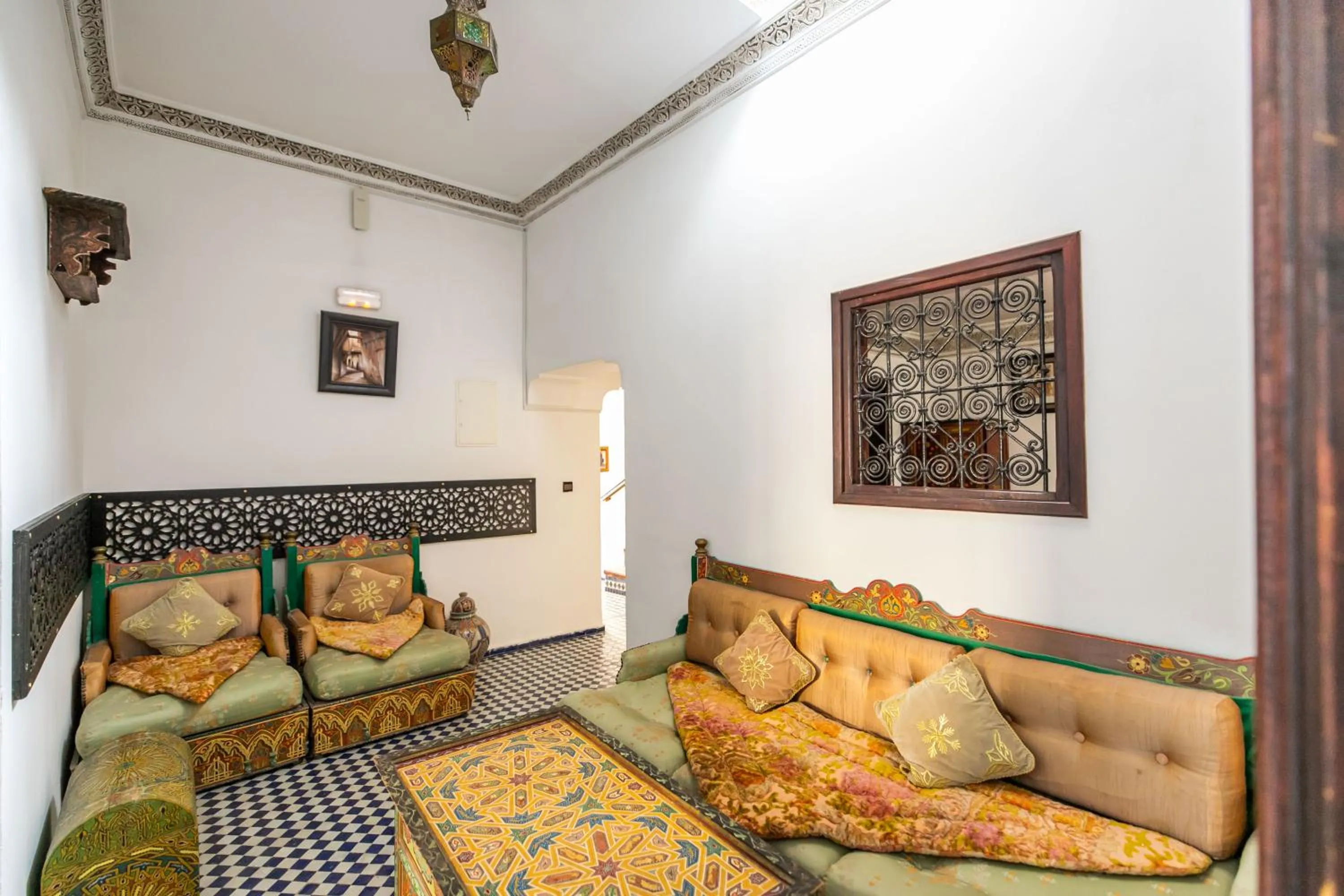 Living room in Riad Jardin Chrifa