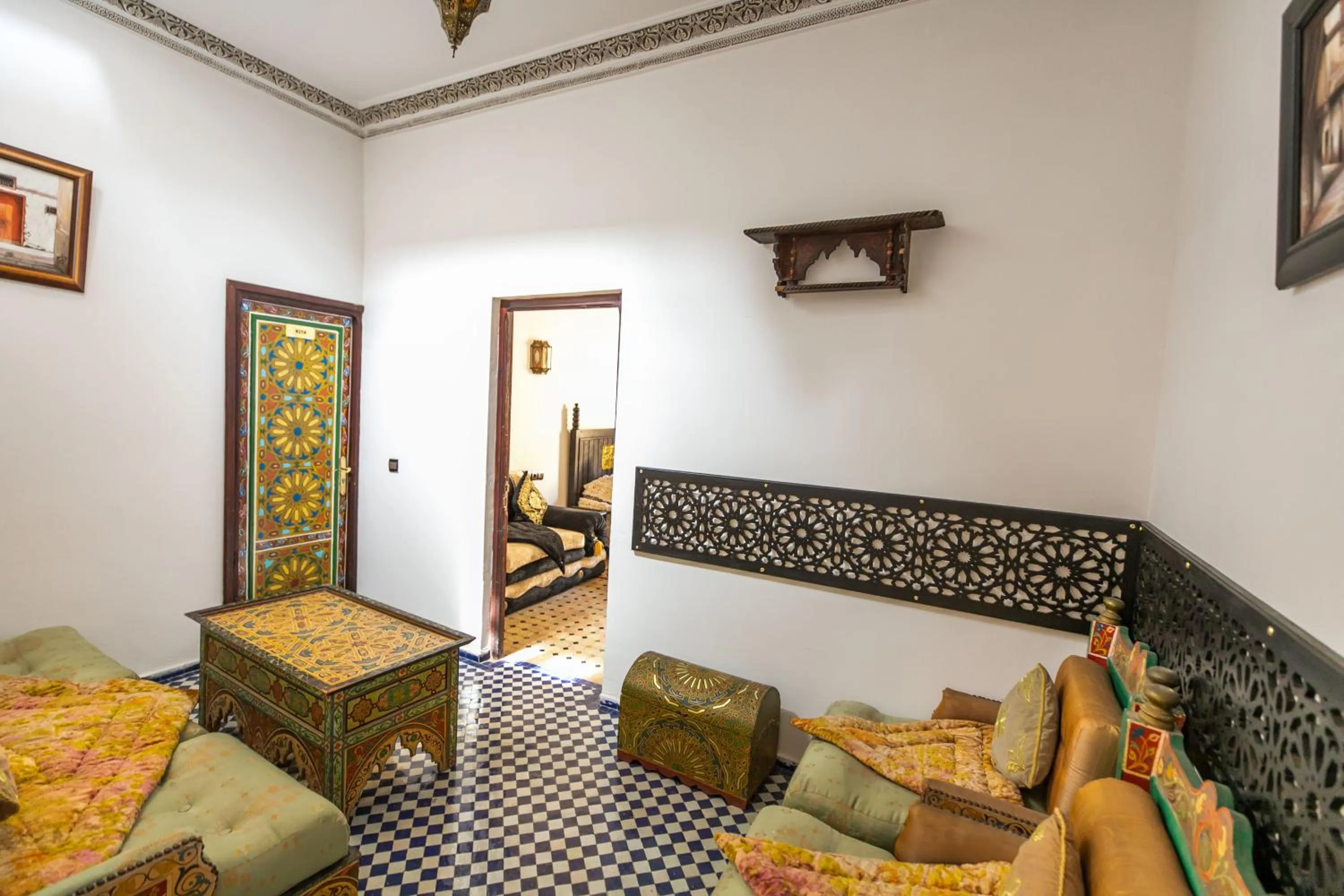 Living room in Riad Jardin Chrifa