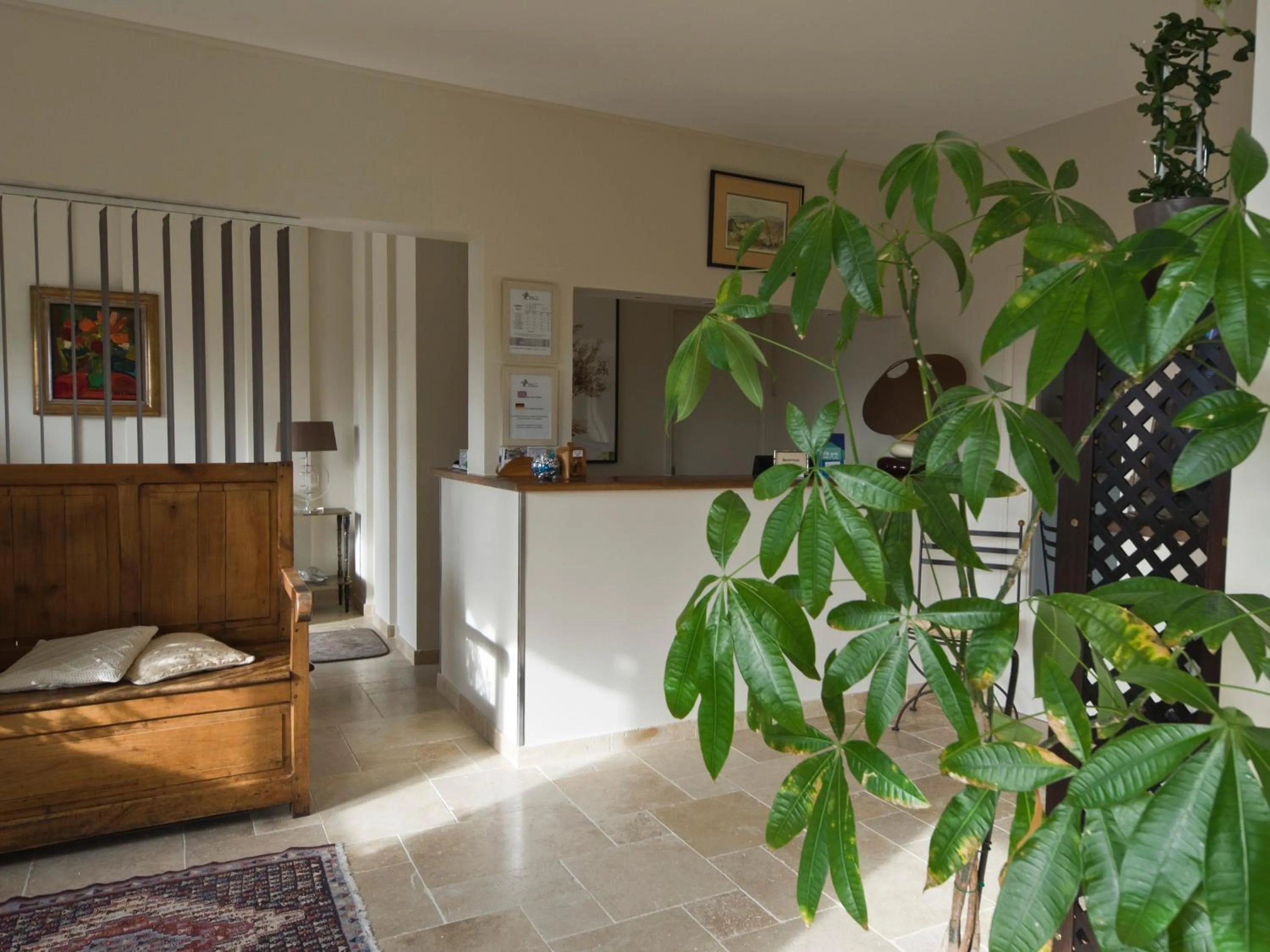 Lobby or reception in Hotel Les Oliviers