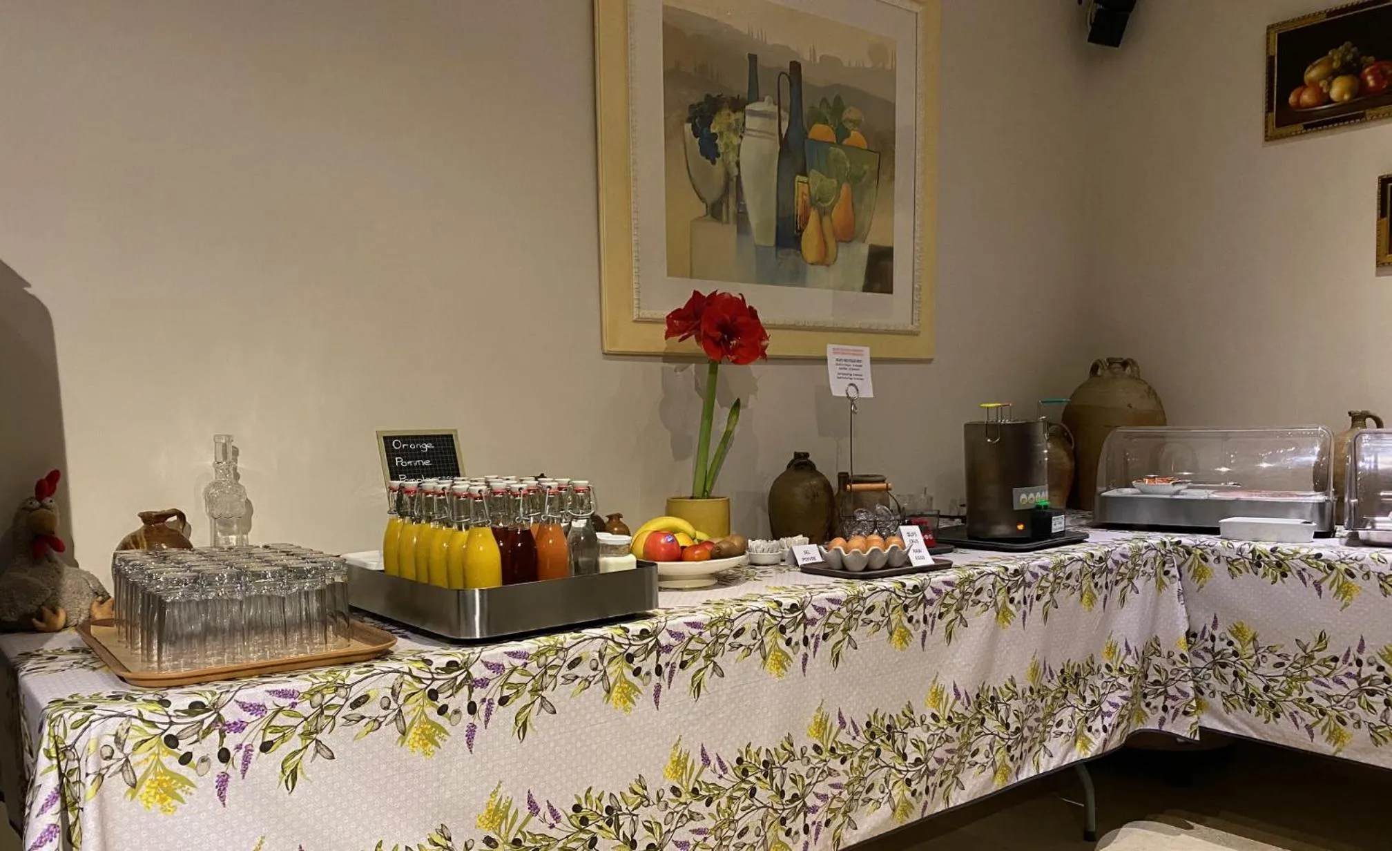 Breakfast in Hotel Les Oliviers