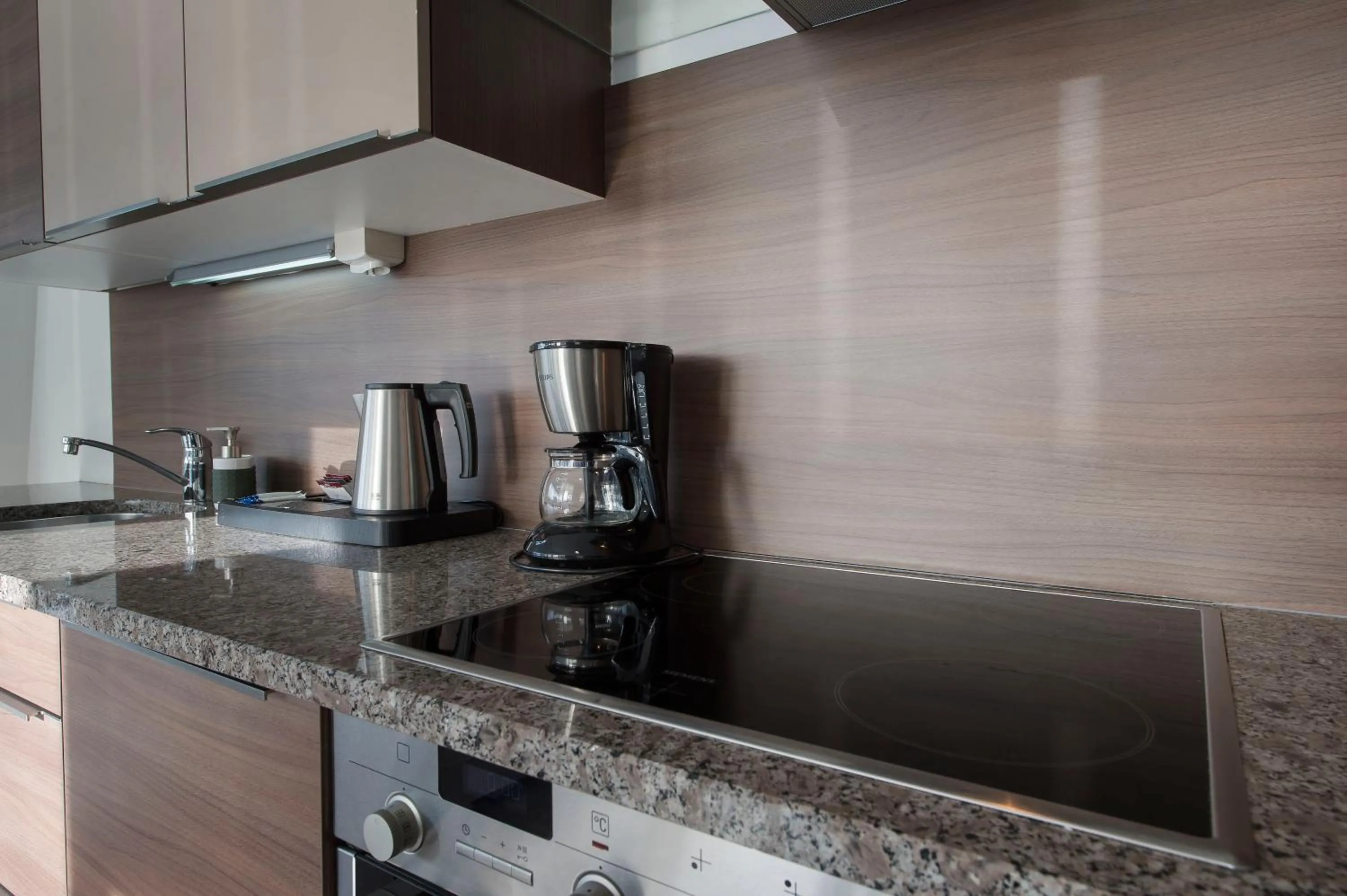 Kitchen or kitchenette in Aparthotel Baltic Spa