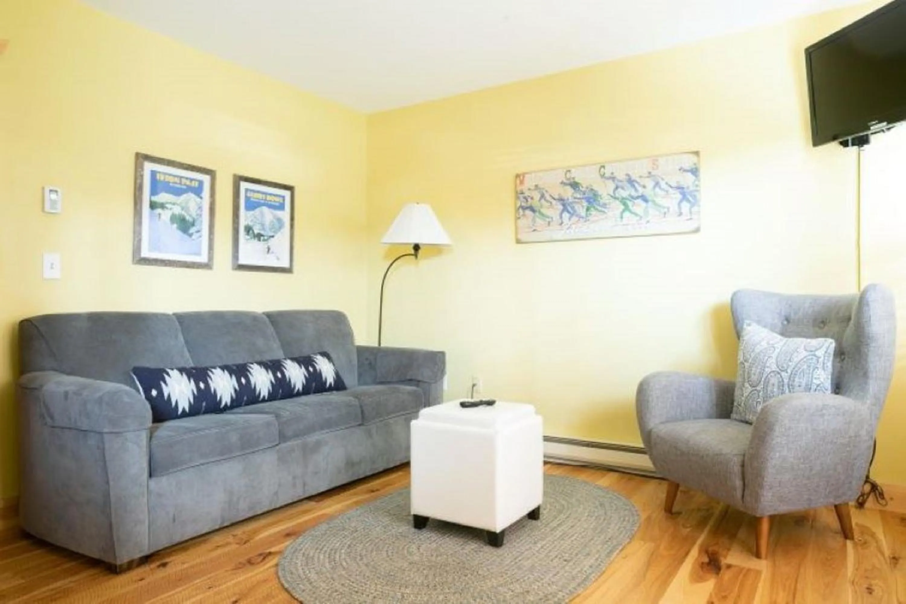 Seating area in The Alpine House