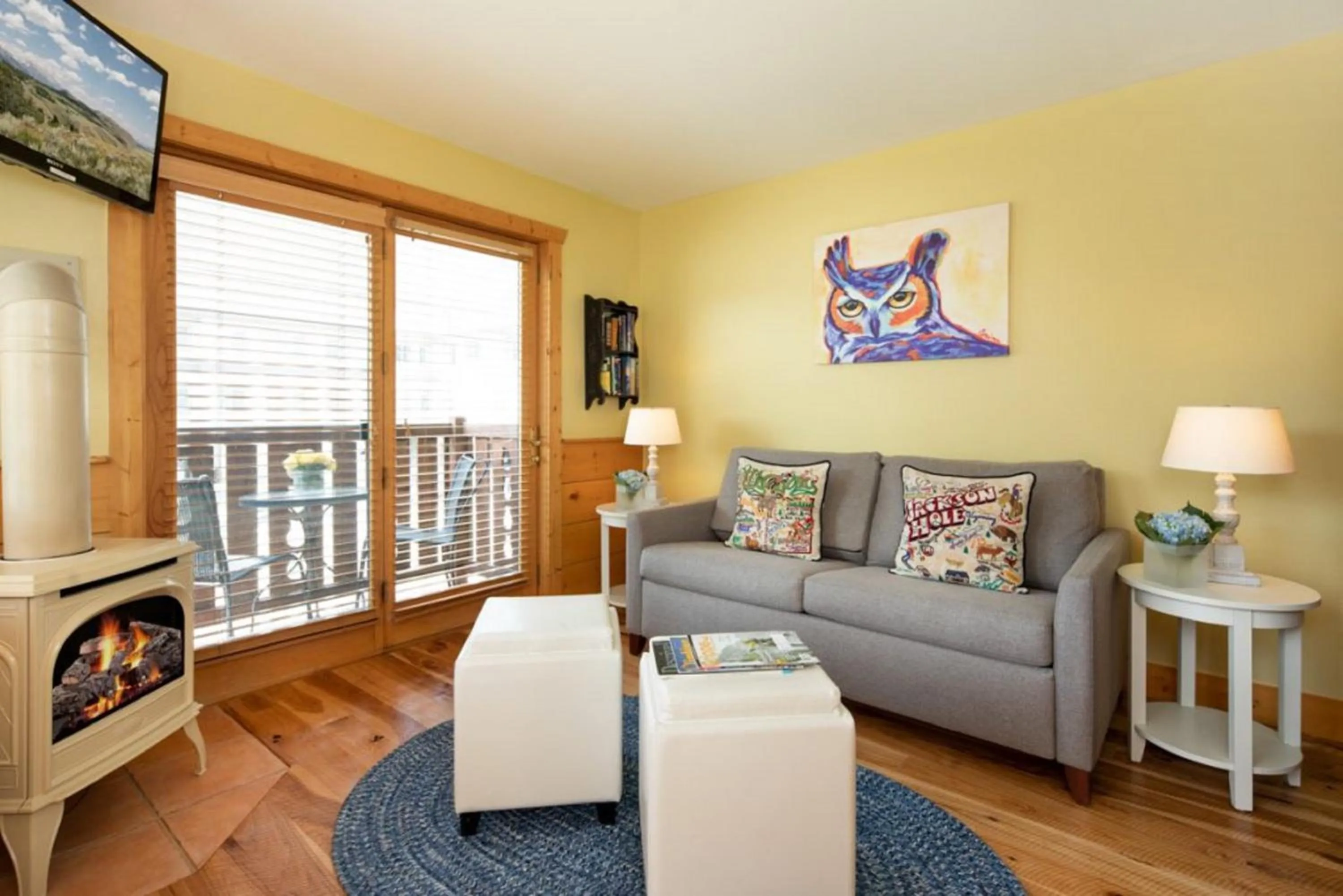 Seating area in The Alpine House