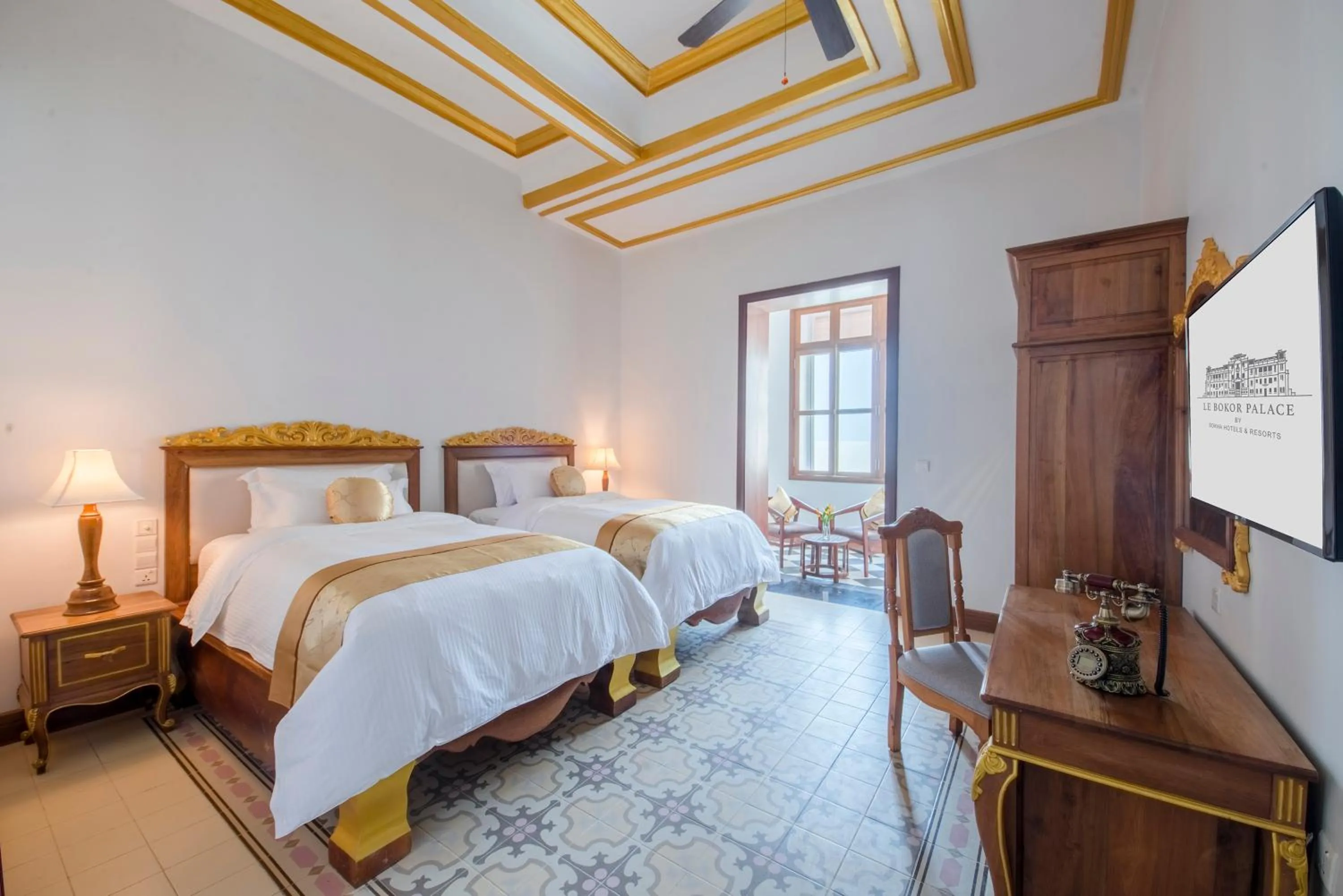 Bedroom, Bed in Le Bokor Palace