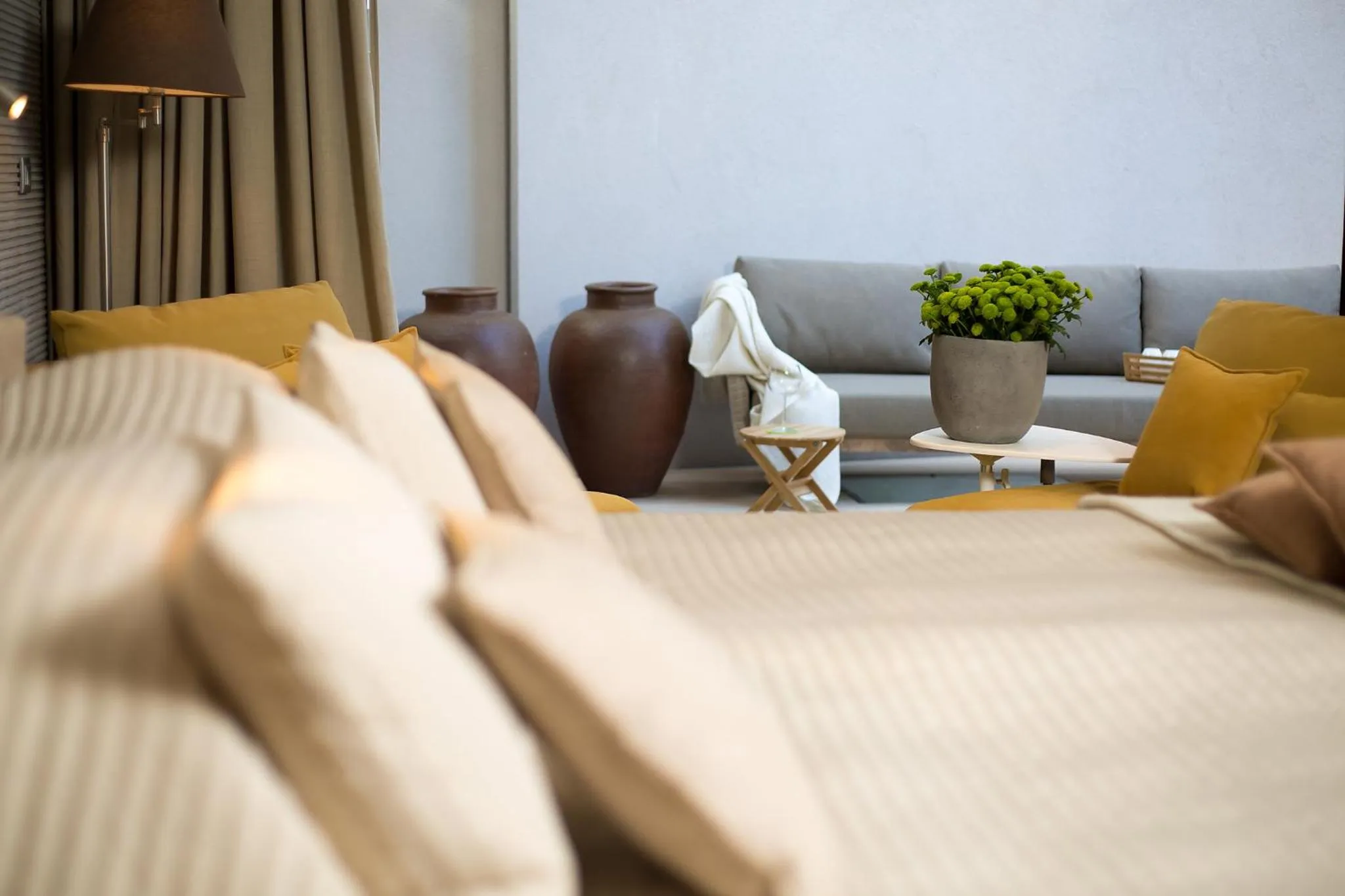 Balcony/Terrace, Bed in Boutique Hotel Valsabbion