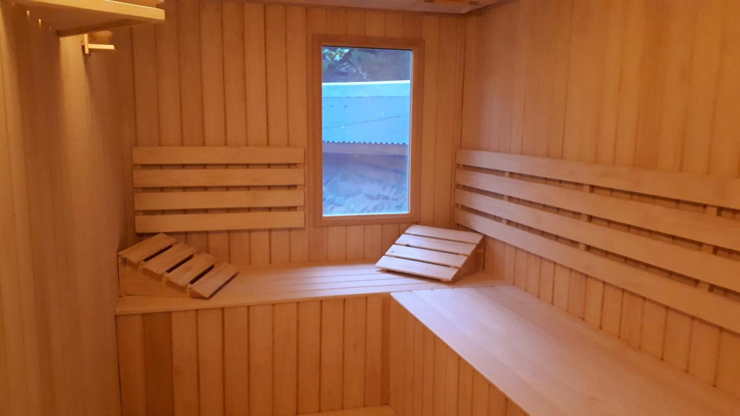 Sauna in Hostería & Spa De La Cascada