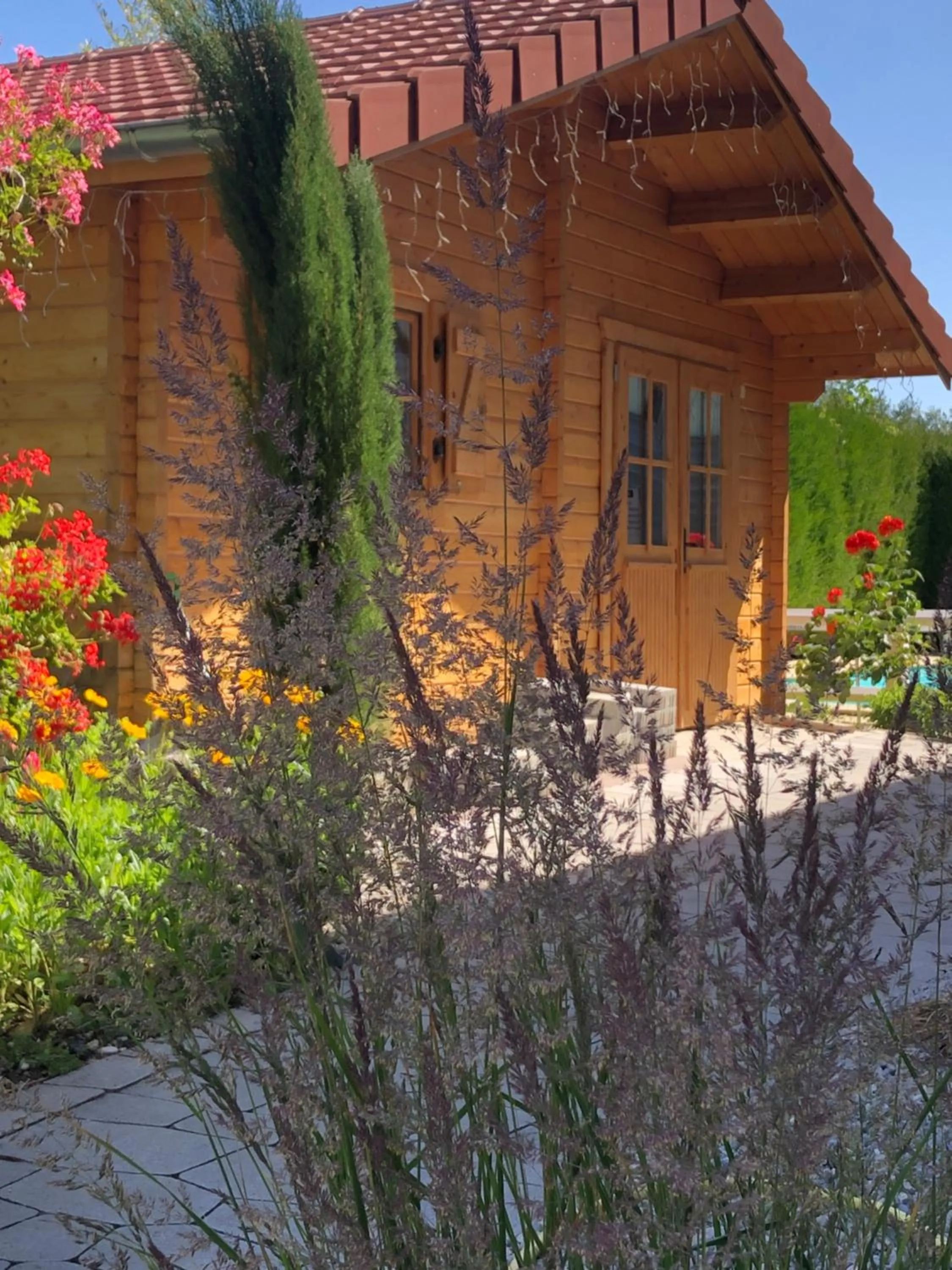 Garden view in Les Tilleuls Montbeliard Sud Audincourt