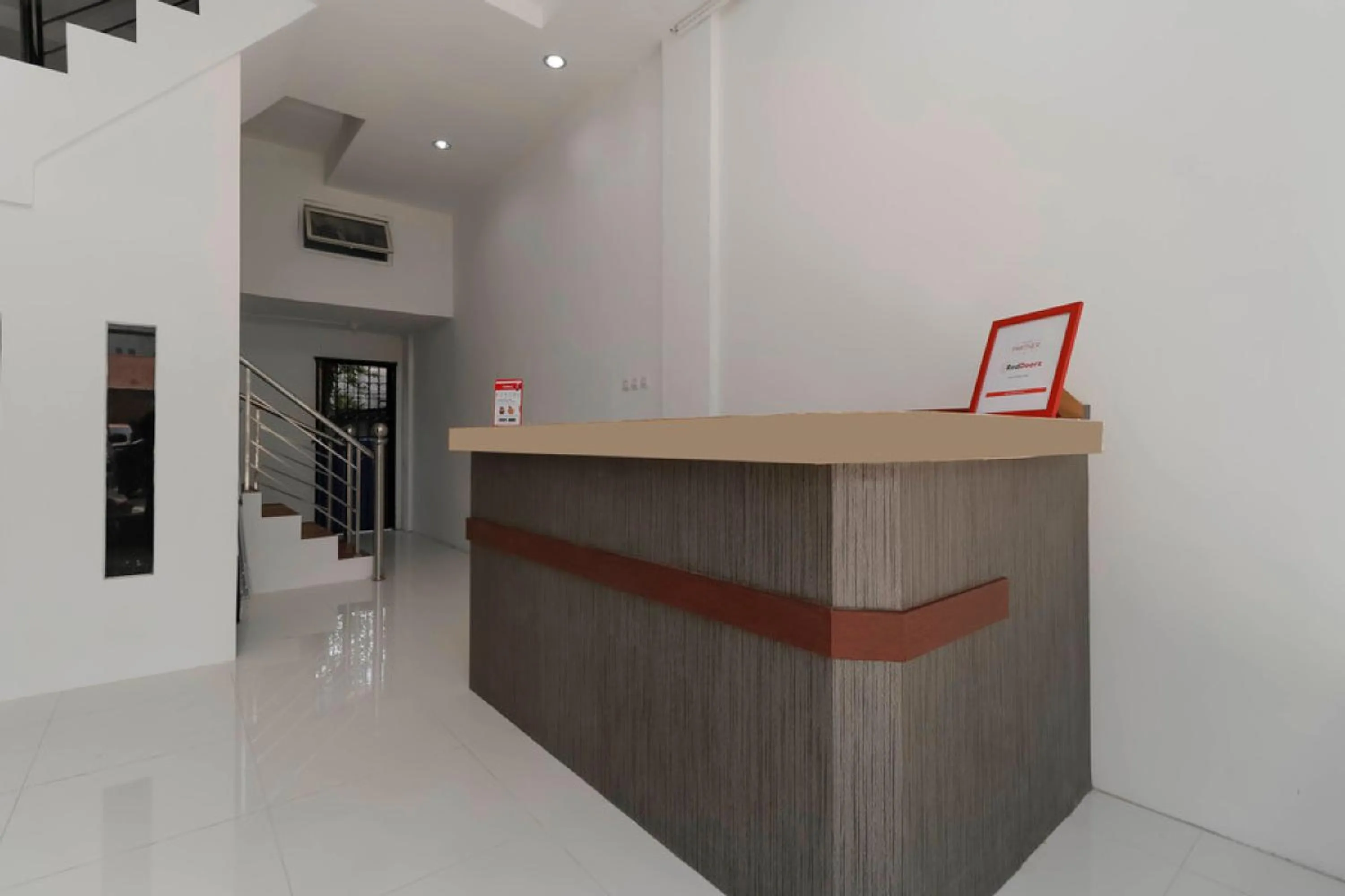 Lobby or reception in RedDoorz Plus near RS Royal Prima Medan