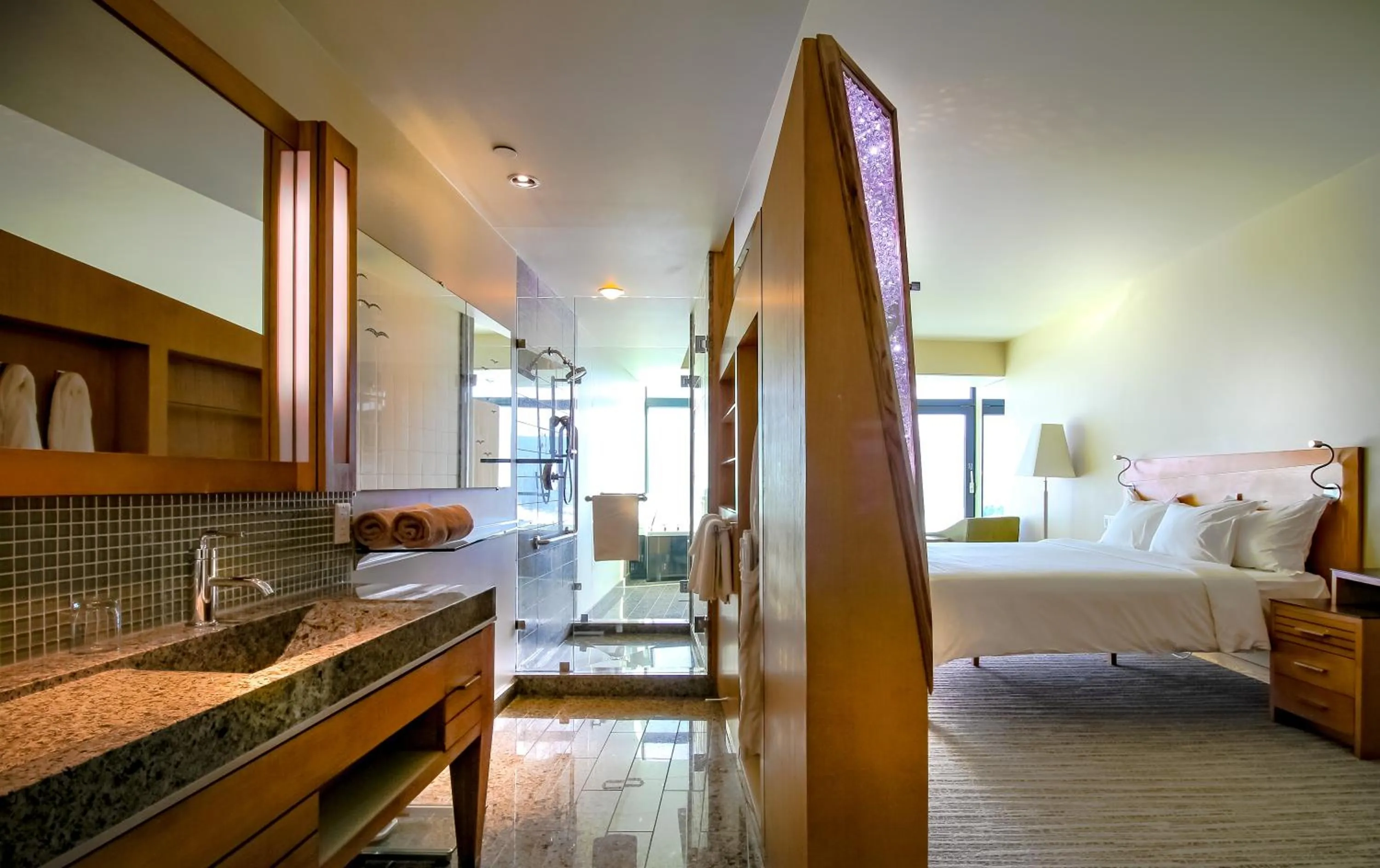 Shower, Bed in Sparkling Hill Resort and Spa - Adults-Only Resort