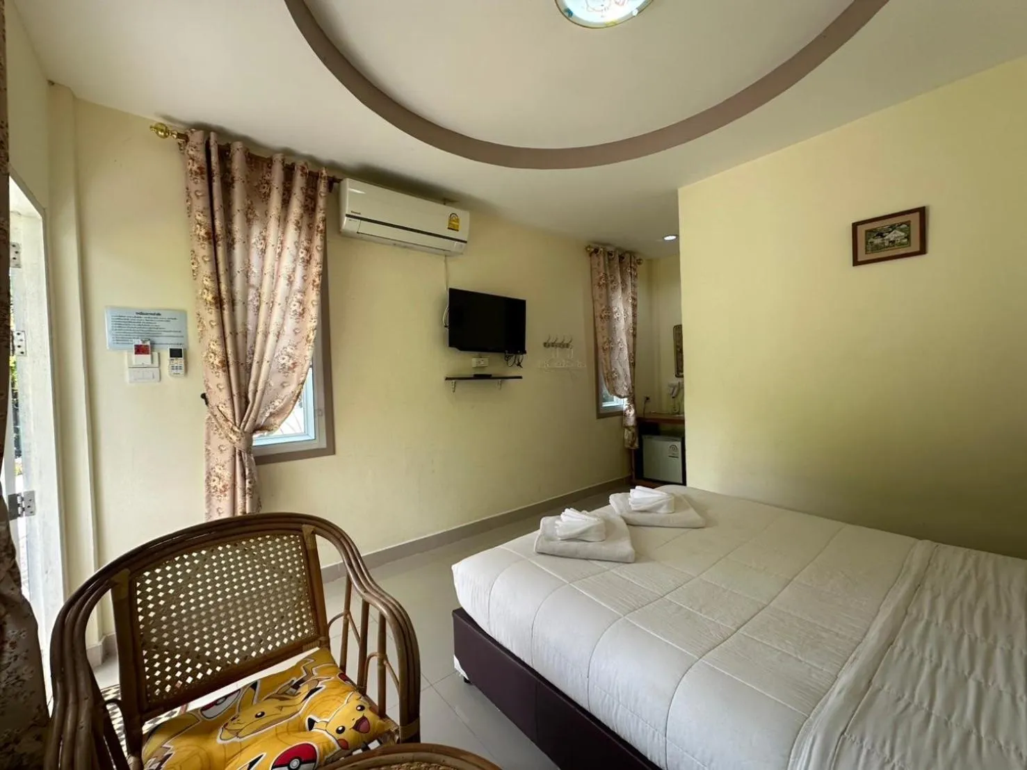 Bed in ชอว์ งาทอง รีสอร์ต Chor Ngar Thong Erawan Kanchanaburi