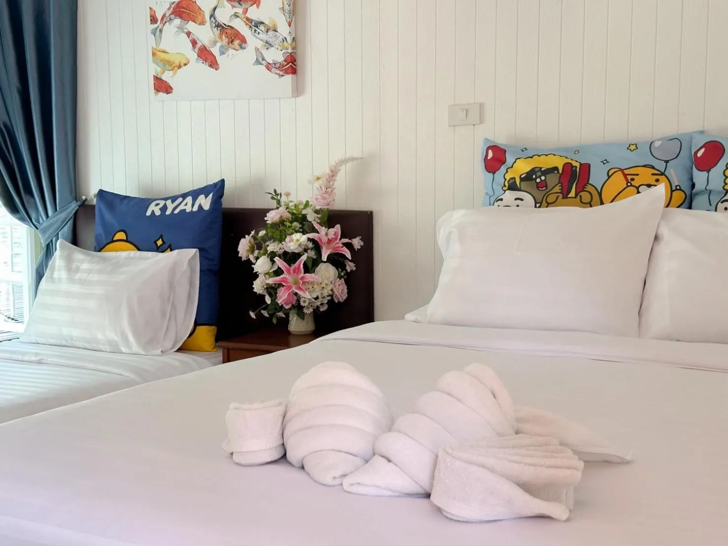 Bed in ชอว์ งาทอง รีสอร์ต Chor Ngar Thong Erawan Kanchanaburi