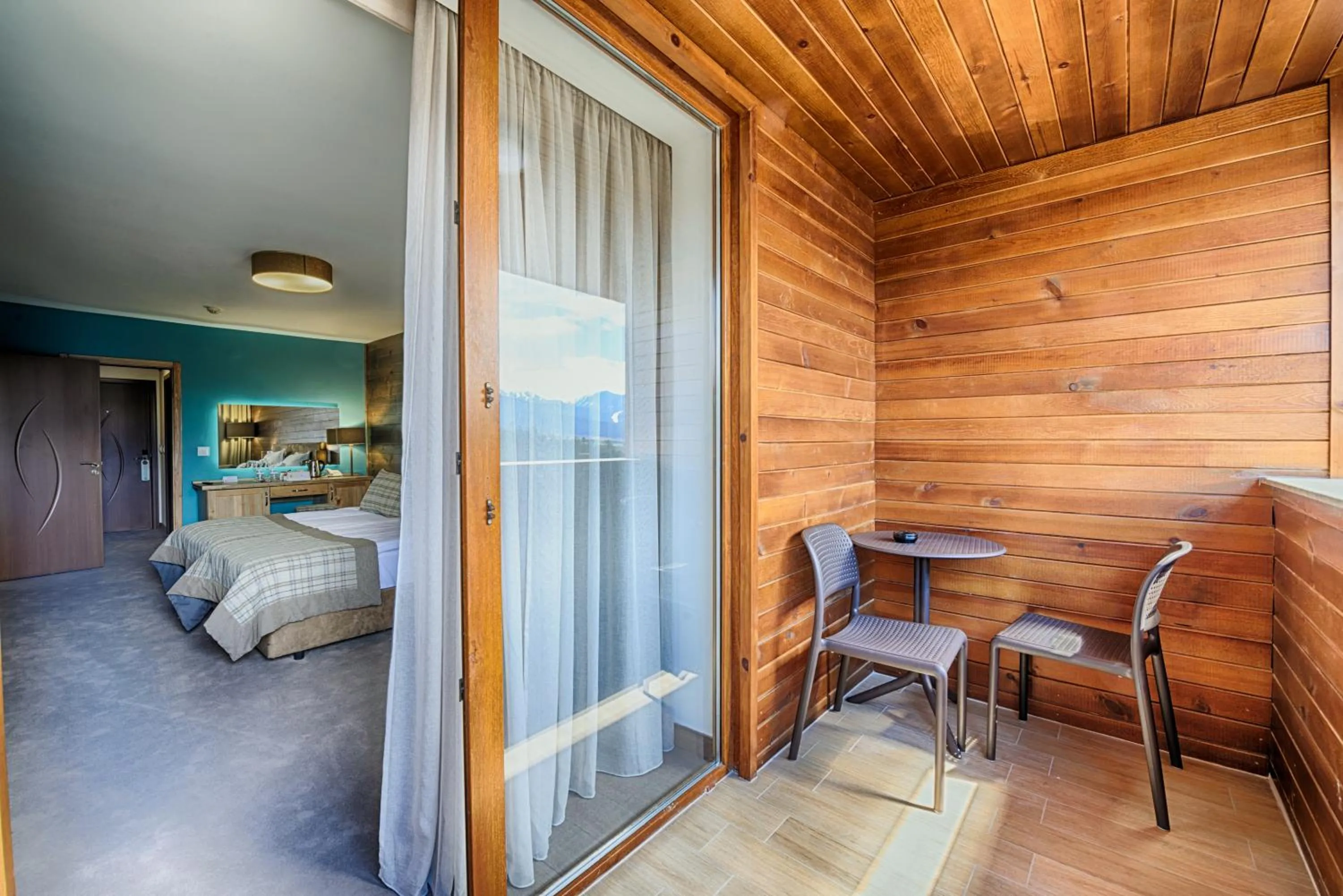 Balcony/Terrace, Bed in Katarino SPA Hotel