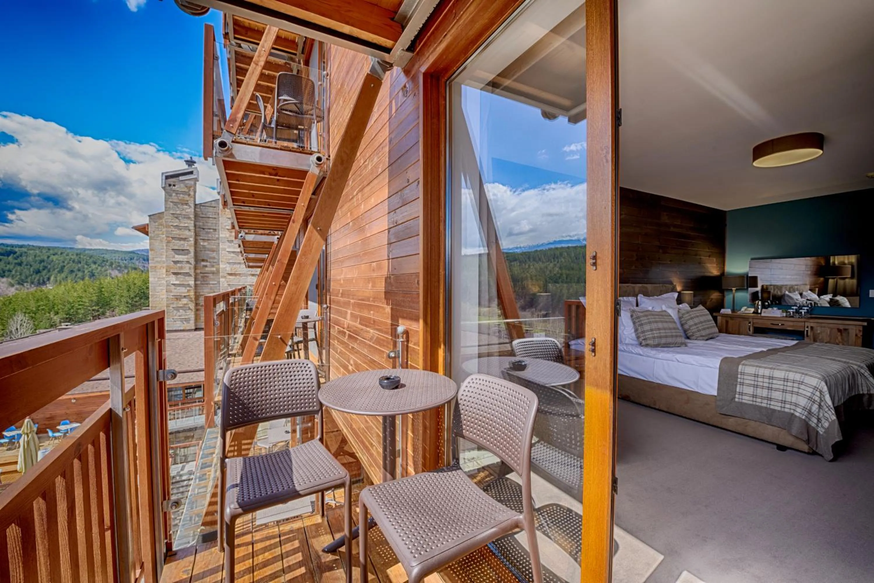 Balcony/Terrace, Bed in Katarino SPA Hotel