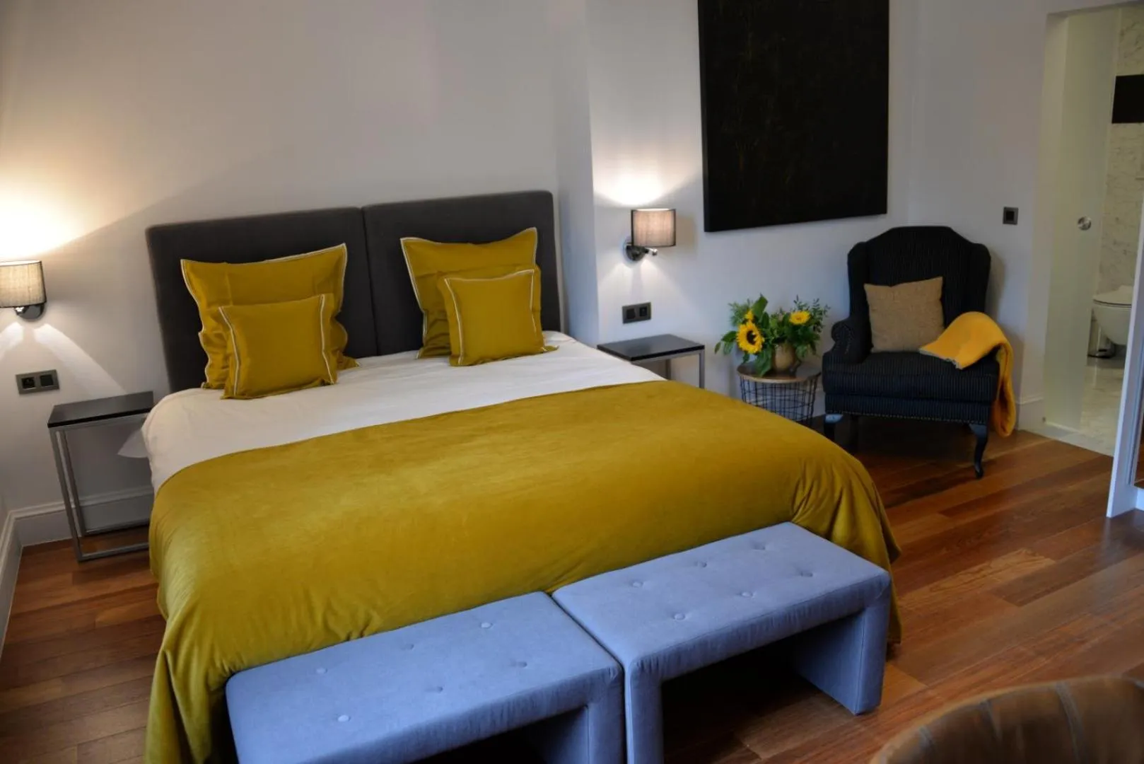 Bed in Notarishuis Beveren B&B