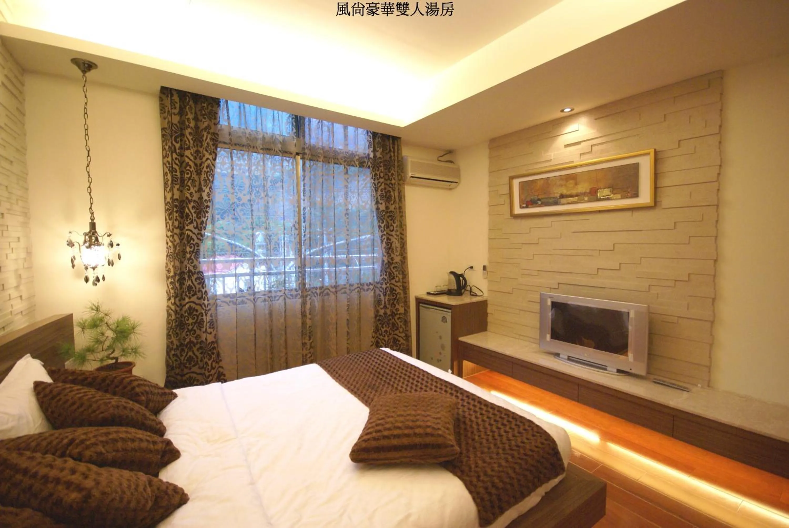 Bed in 谷關明高溫泉 Mingao Hot Spring Resort