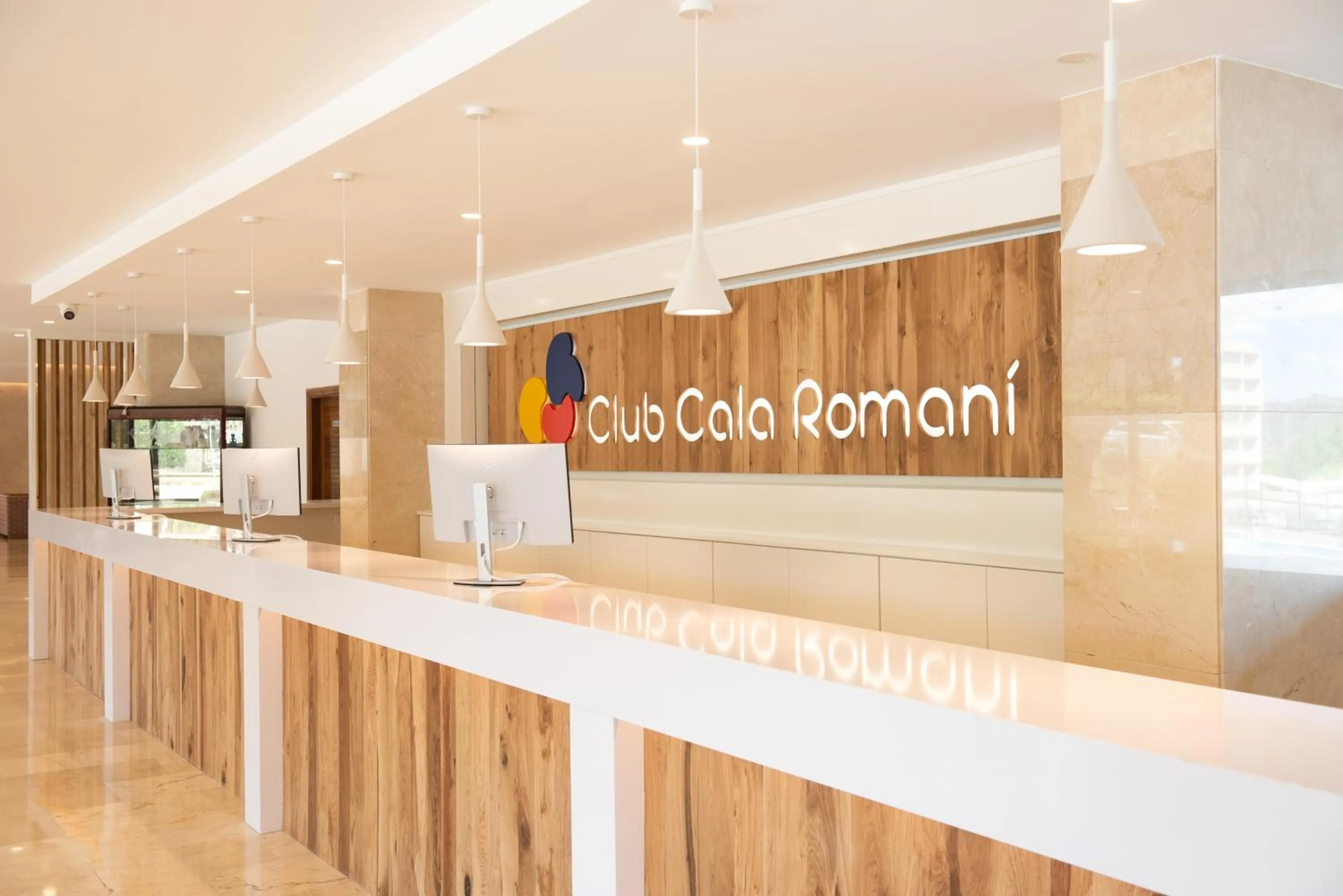 Lobby or reception in Hotel Club Cala Romani