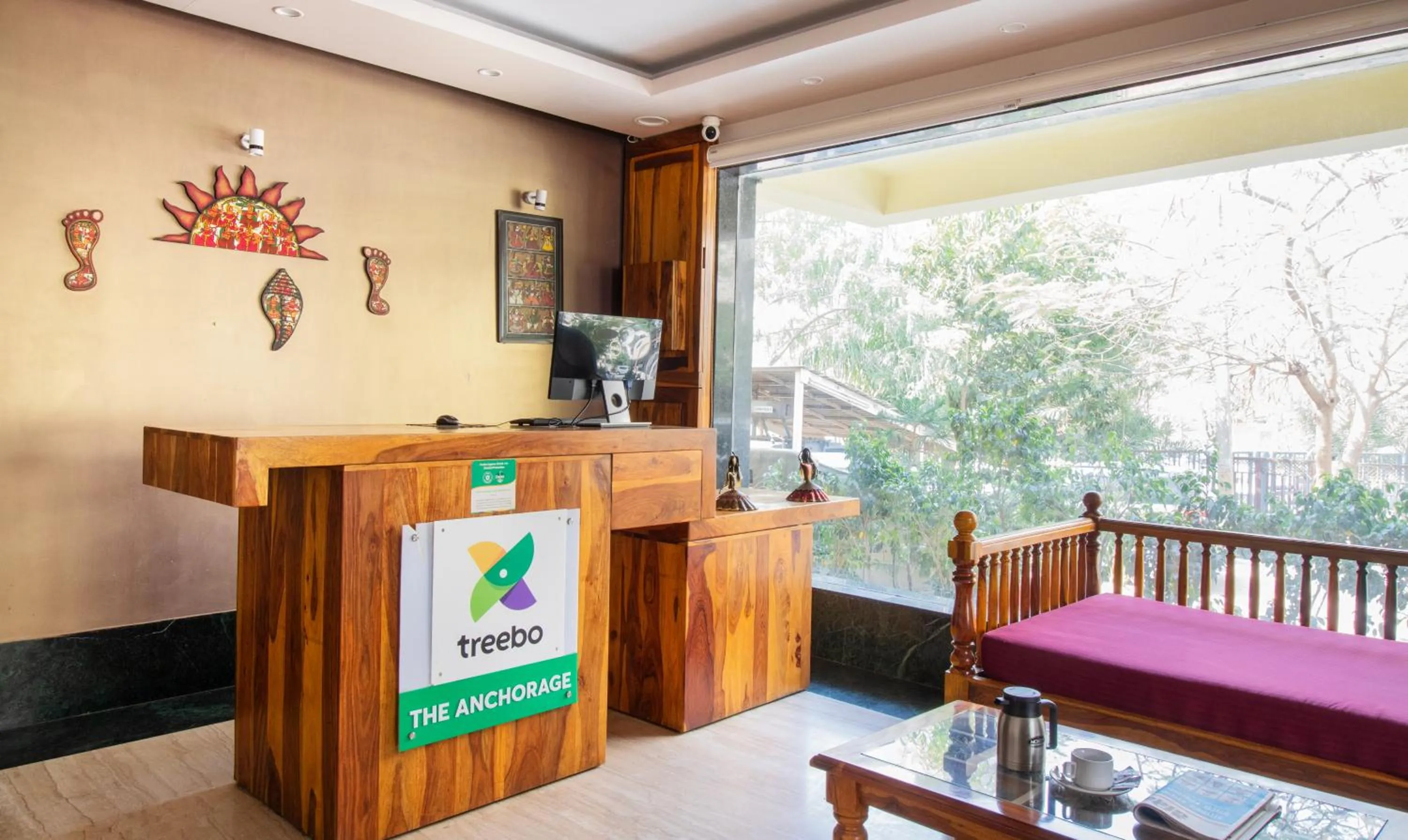 Lobby or reception in Treebo The Anchorage Malviya Nagar