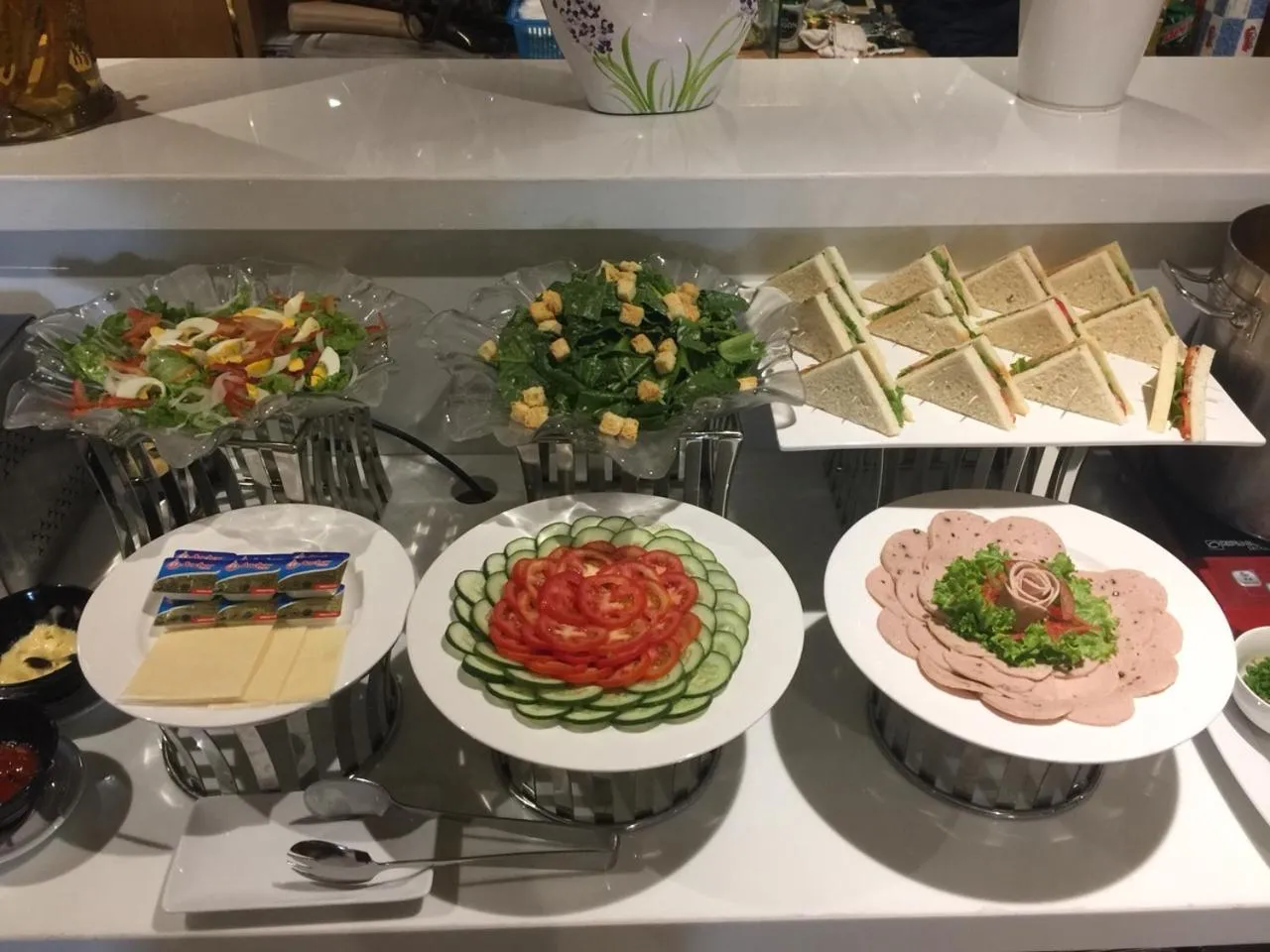 Buffet breakfast in Soho Boutique Hotel